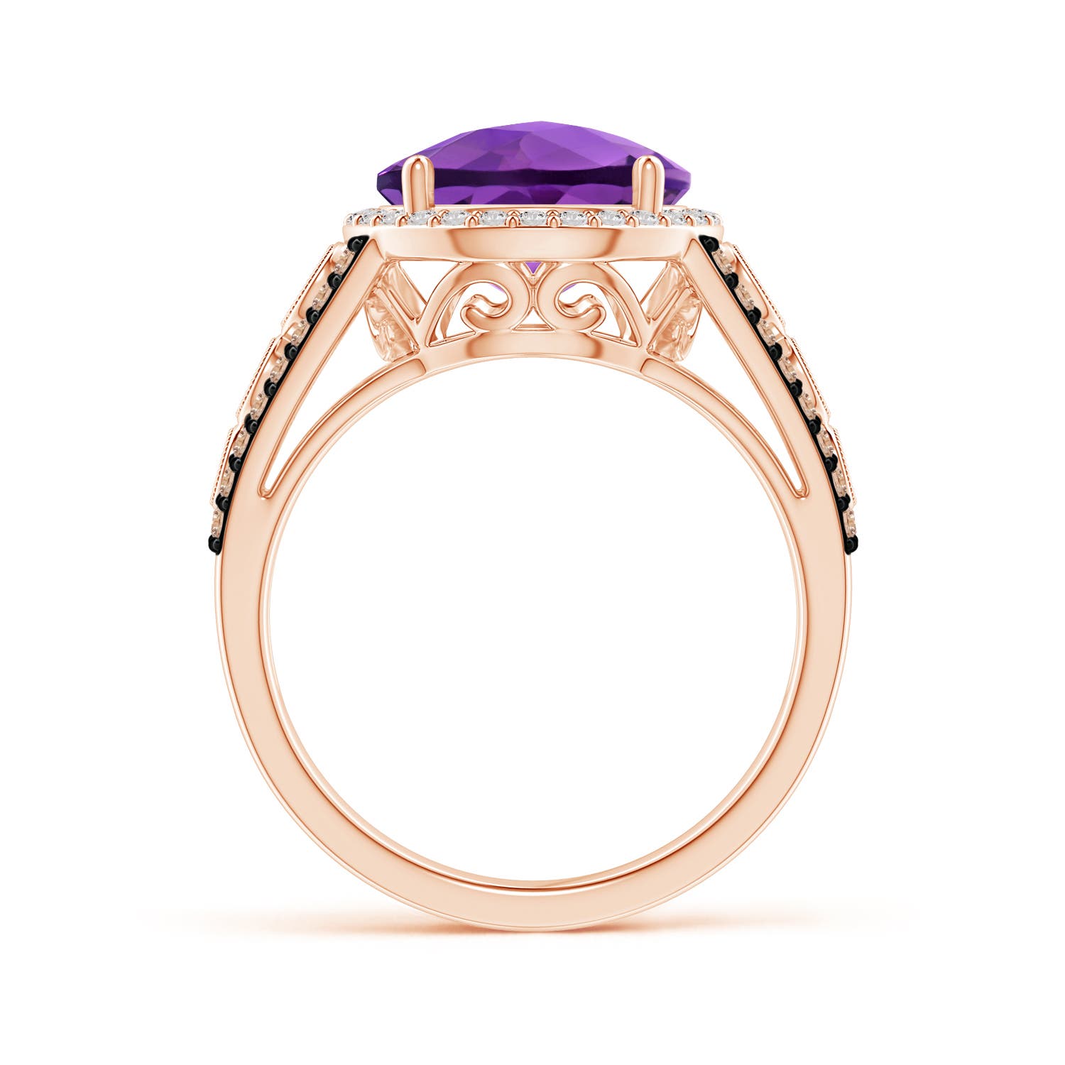 AA - Amethyst / 4.42 CT / 14 KT Rose Gold