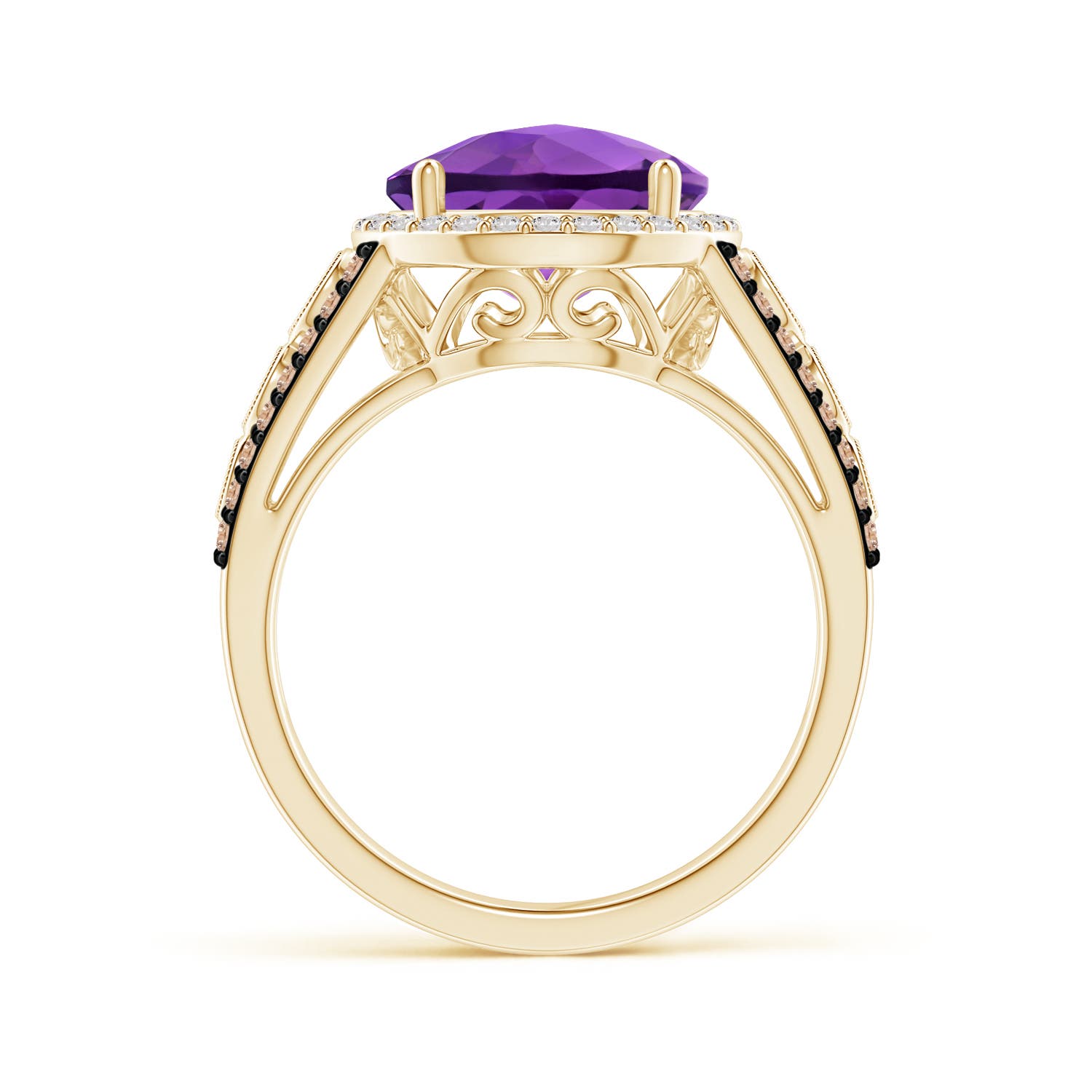 AA - Amethyst / 4.42 CT / 14 KT Yellow Gold