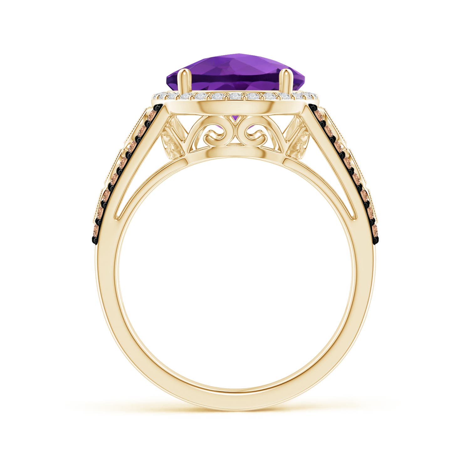 AAA - Amethyst / 4.42 CT / 14 KT Yellow Gold