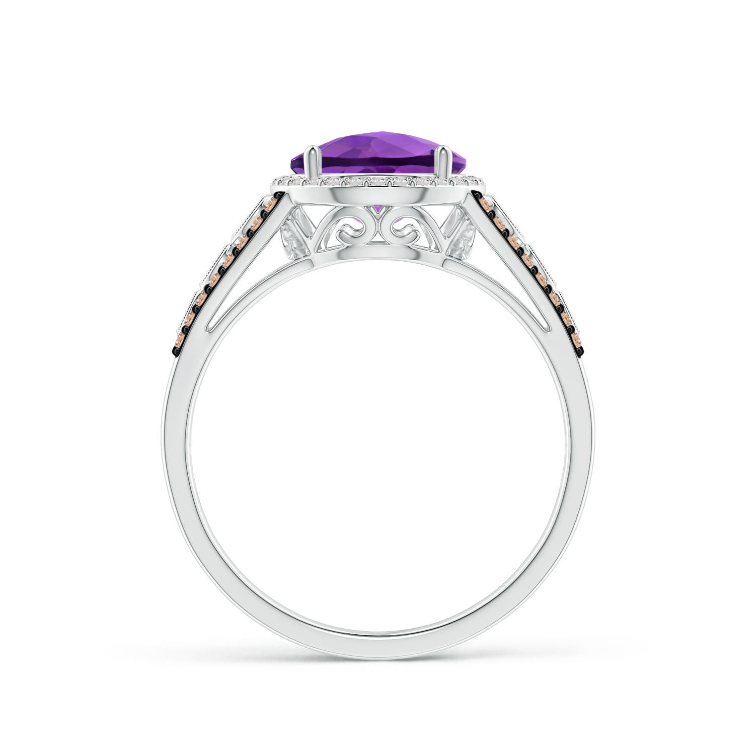 AA - Amethyst / 2.11 CT / 14 KT White Gold