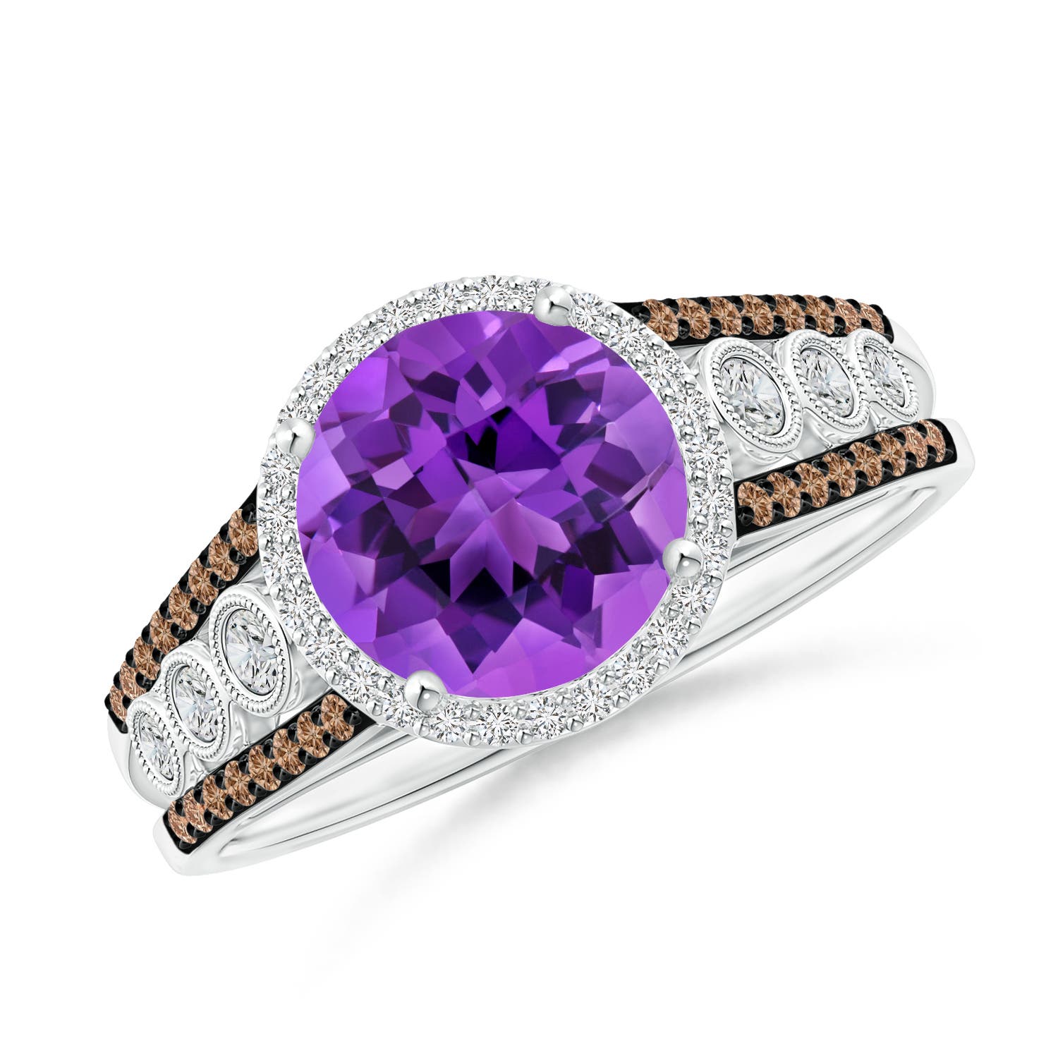 AAA - Amethyst / 2.11 CT / 14 KT White Gold