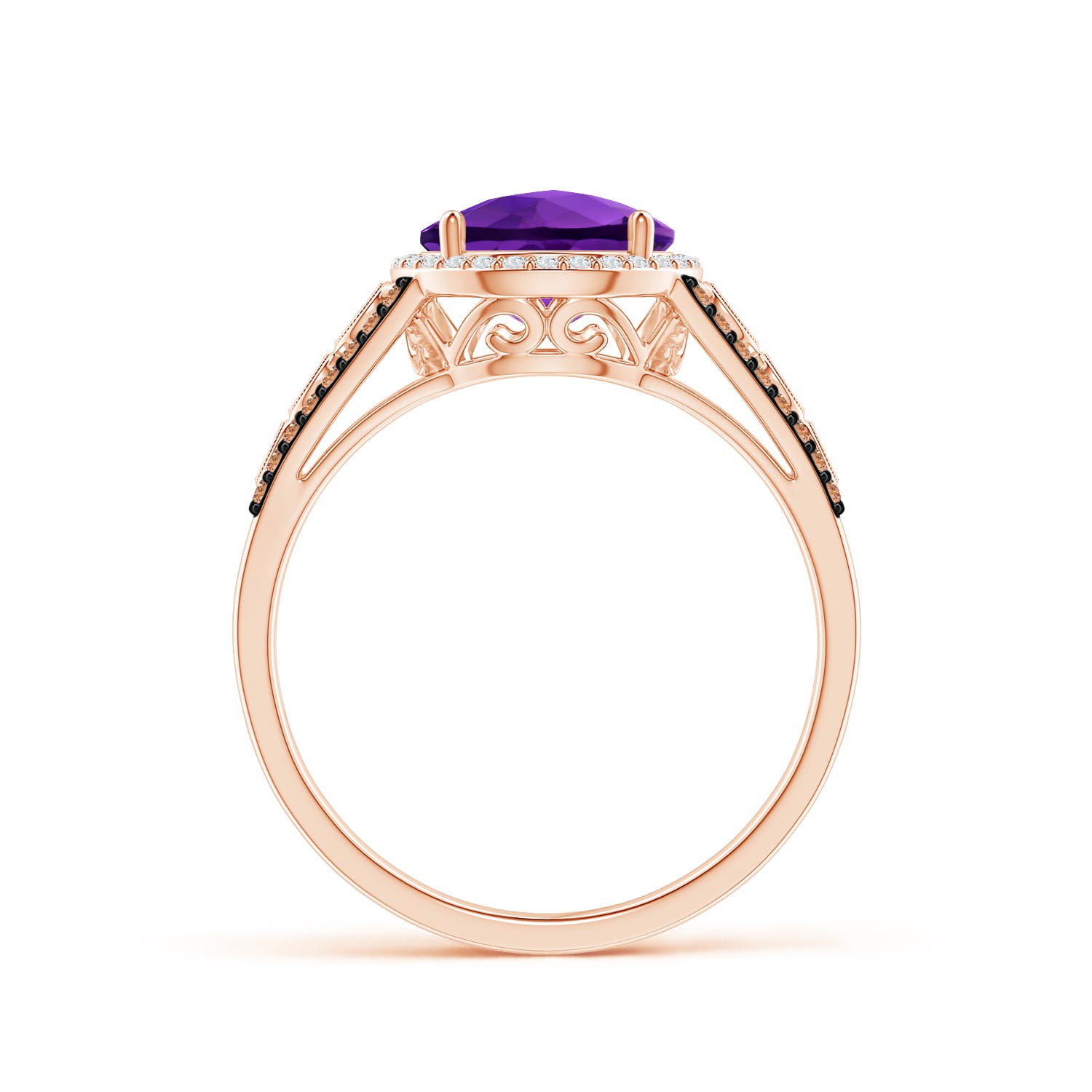 AAAA - Amethyst / 2.11 CT / 14 KT Rose Gold