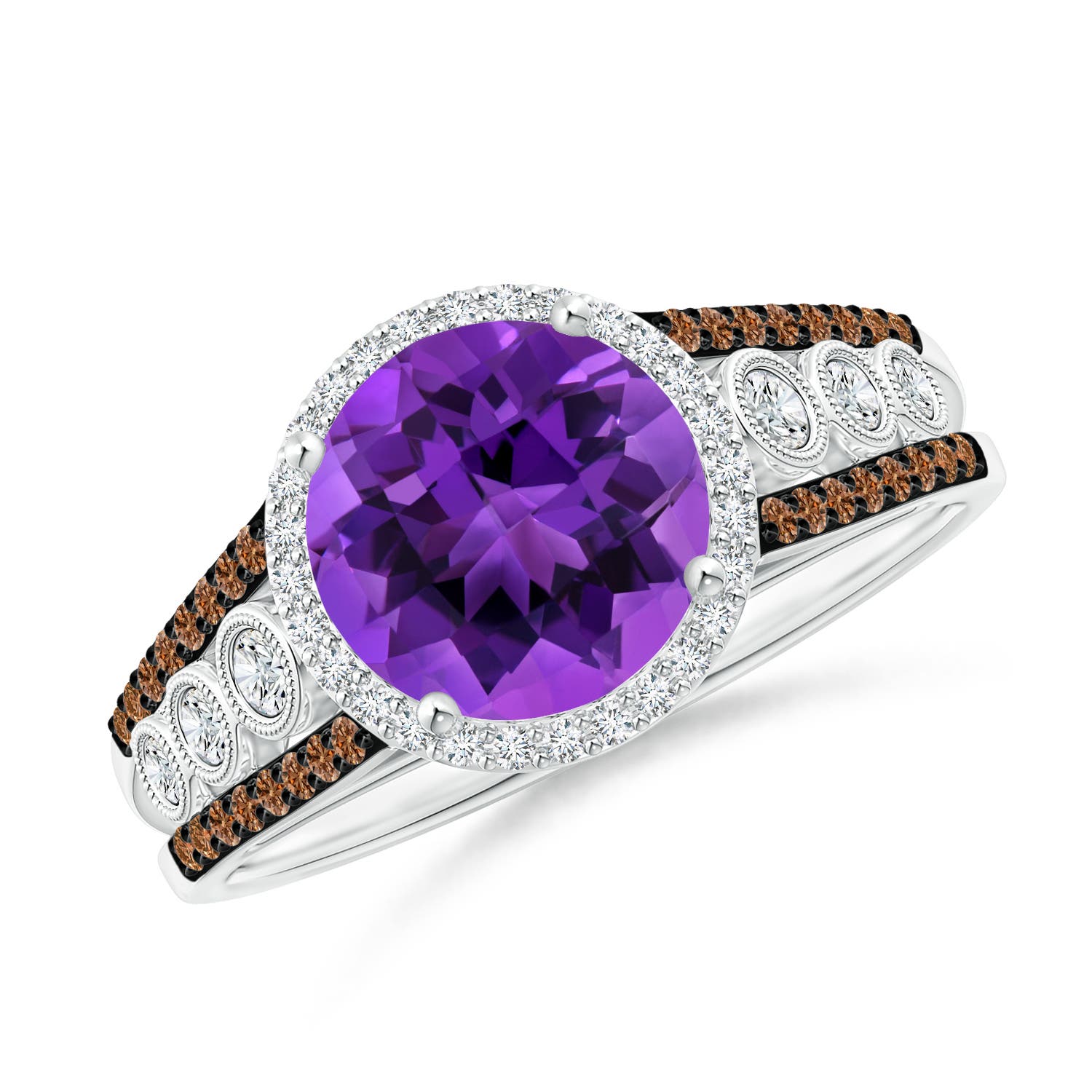 AAAA - Amethyst / 2.11 CT / 14 KT White Gold