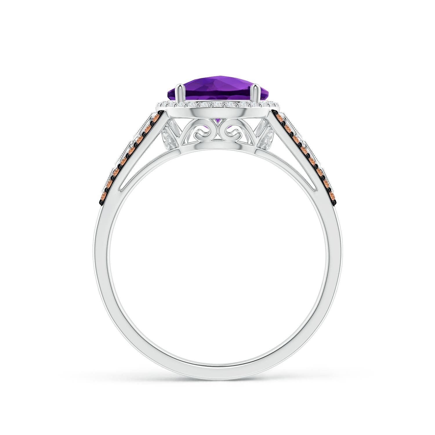 AAAA - Amethyst / 2.11 CT / 14 KT White Gold