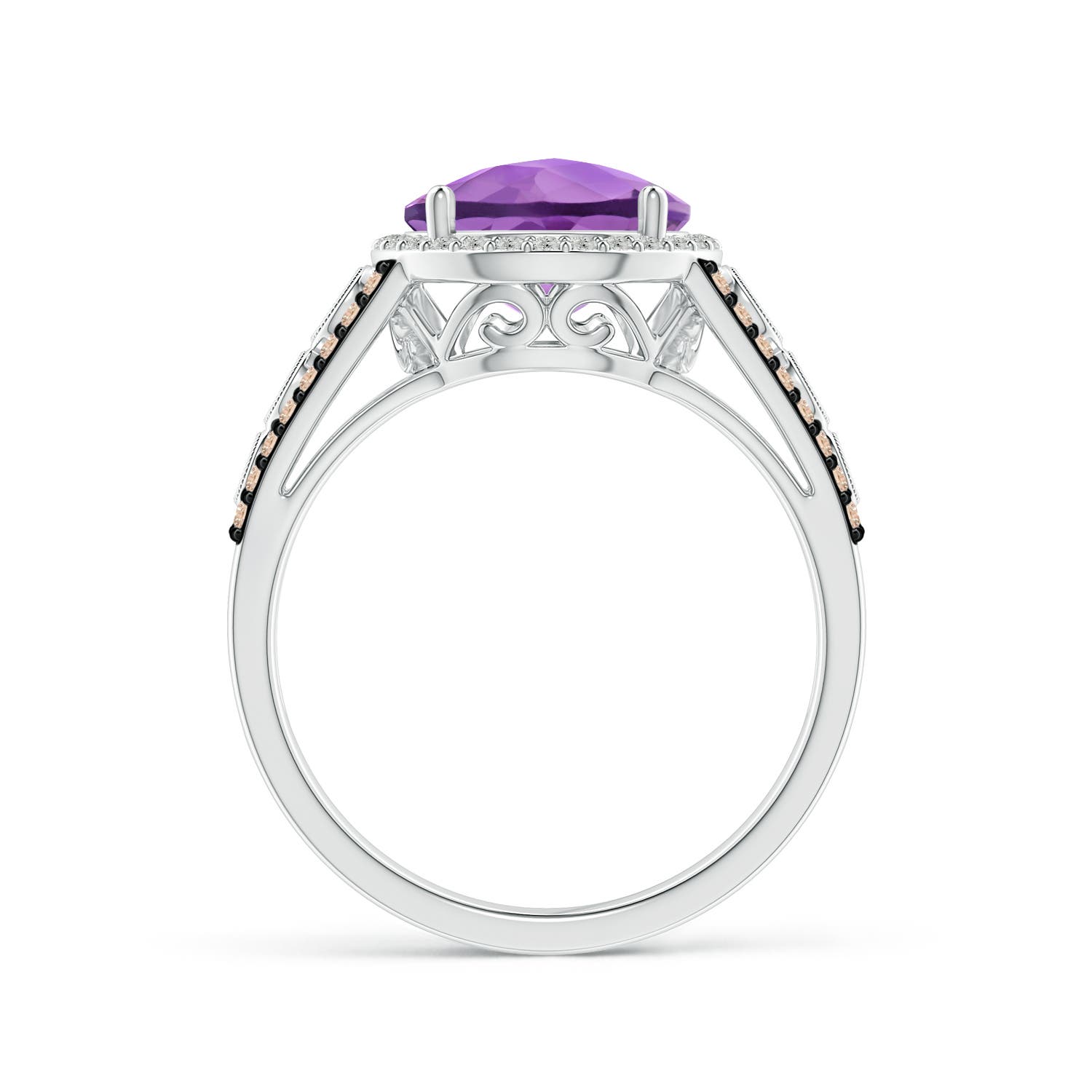 A - Amethyst / 2.64 CT / 14 KT White Gold