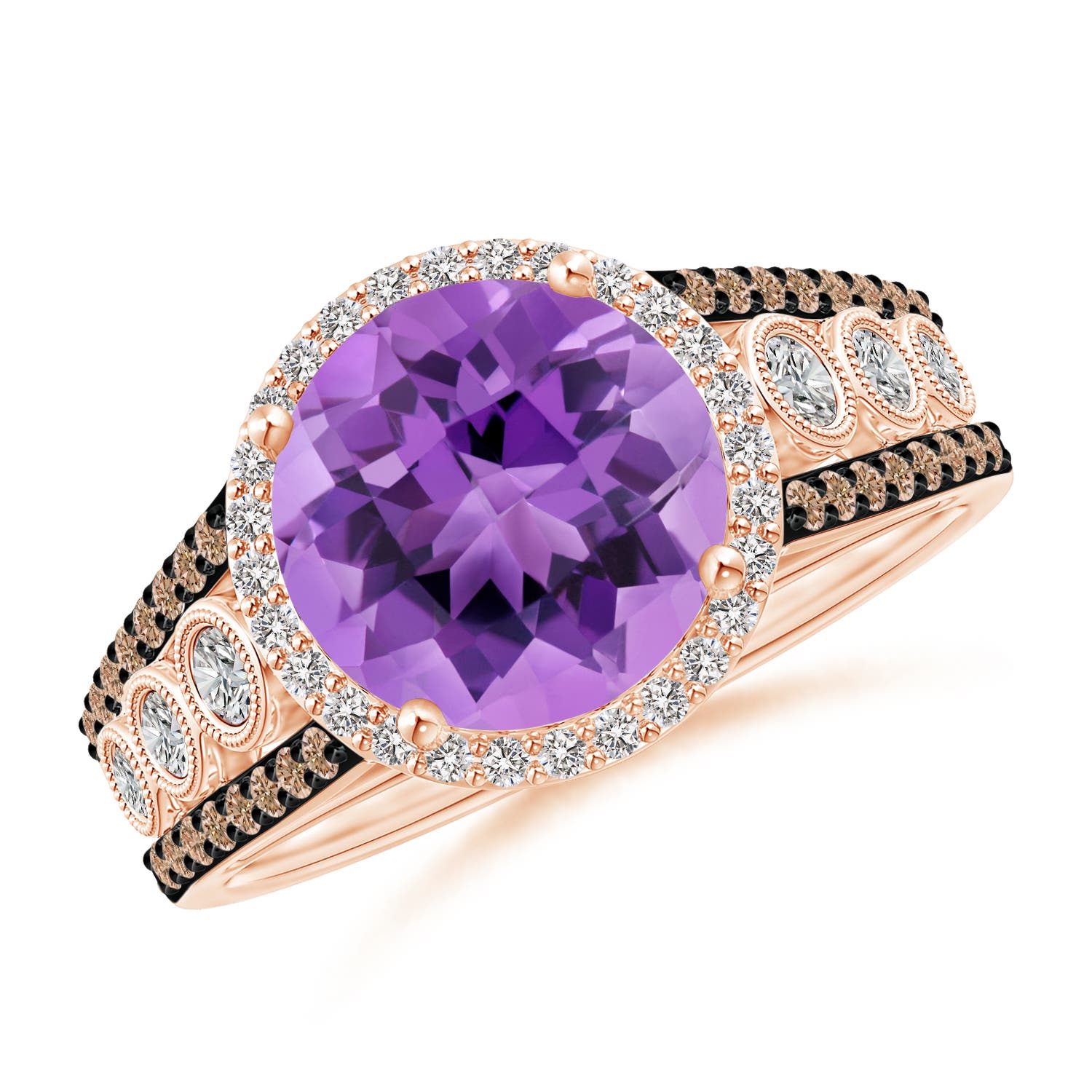 AA - Amethyst / 2.64 CT / 14 KT Rose Gold