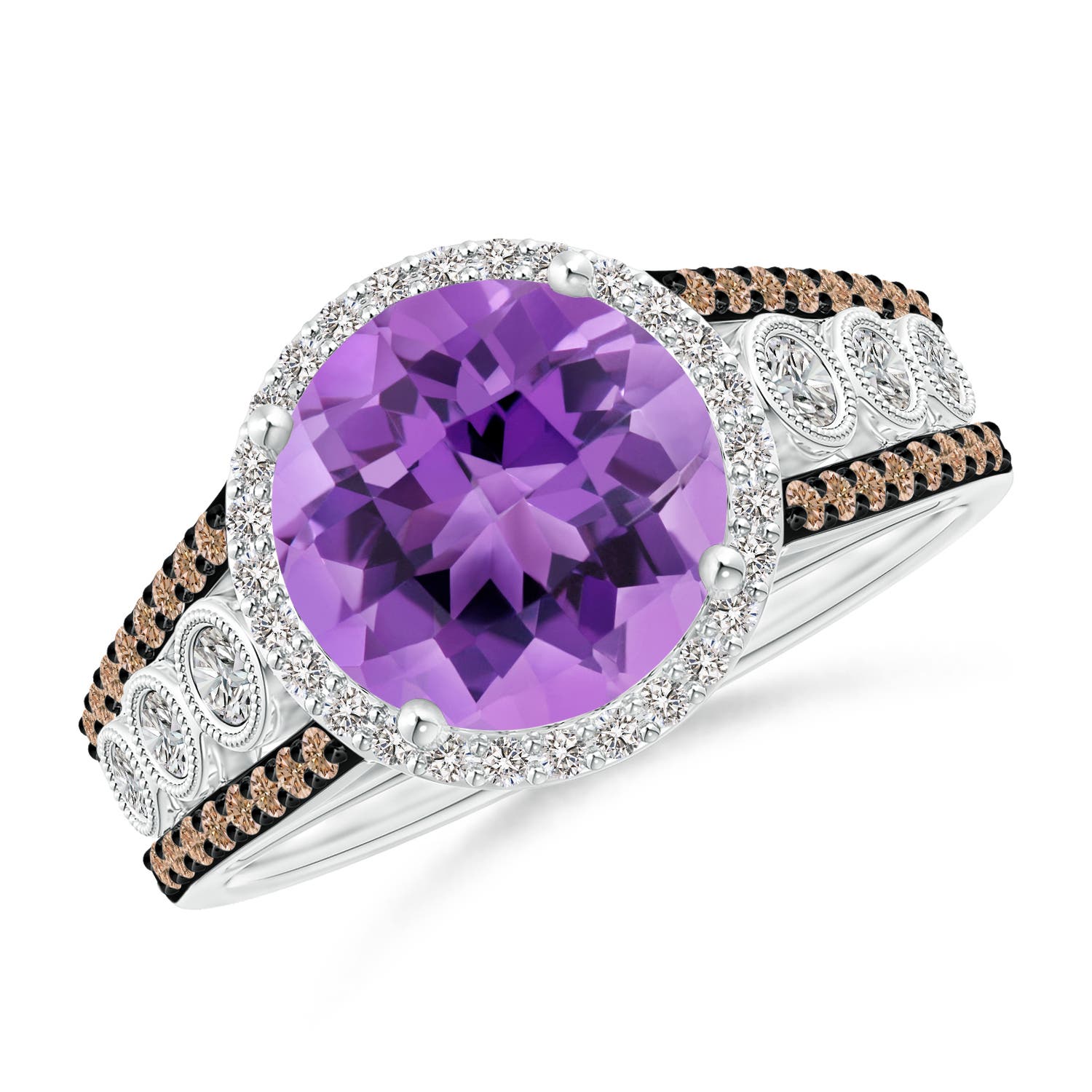 AA - Amethyst / 2.64 CT / 14 KT White Gold