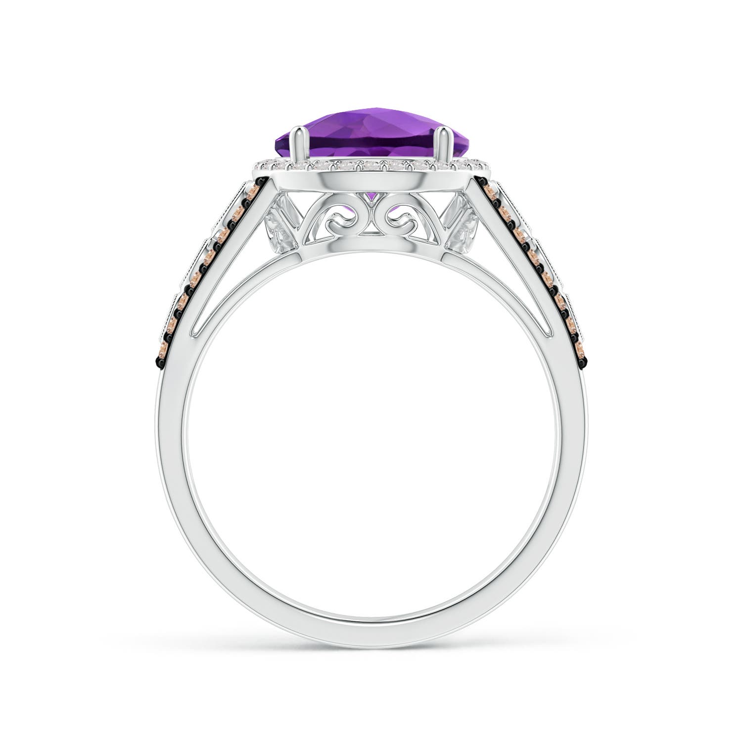 AA - Amethyst / 2.64 CT / 14 KT White Gold