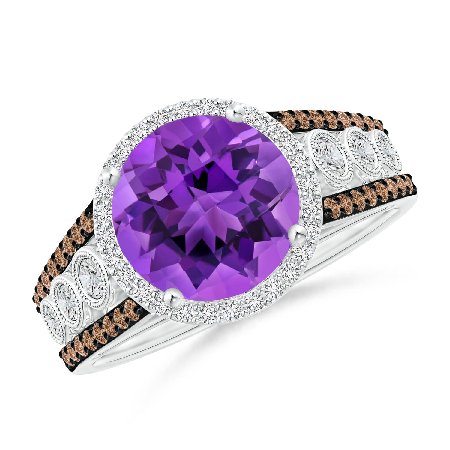 AAA - Amethyst / 2.64 CT / 14 KT White Gold