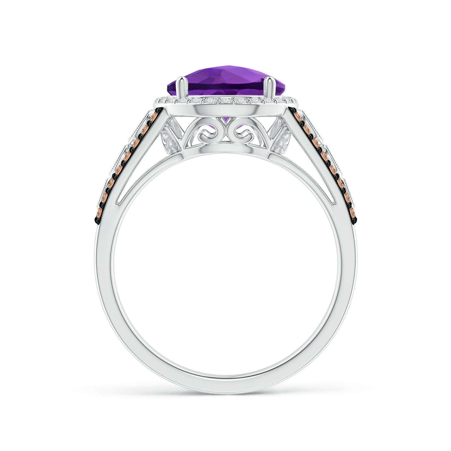 AAA - Amethyst / 2.64 CT / 14 KT White Gold