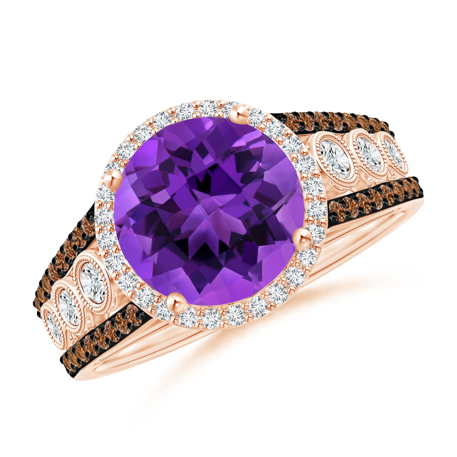 AAAA - Amethyst / 2.64 CT / 14 KT Rose Gold