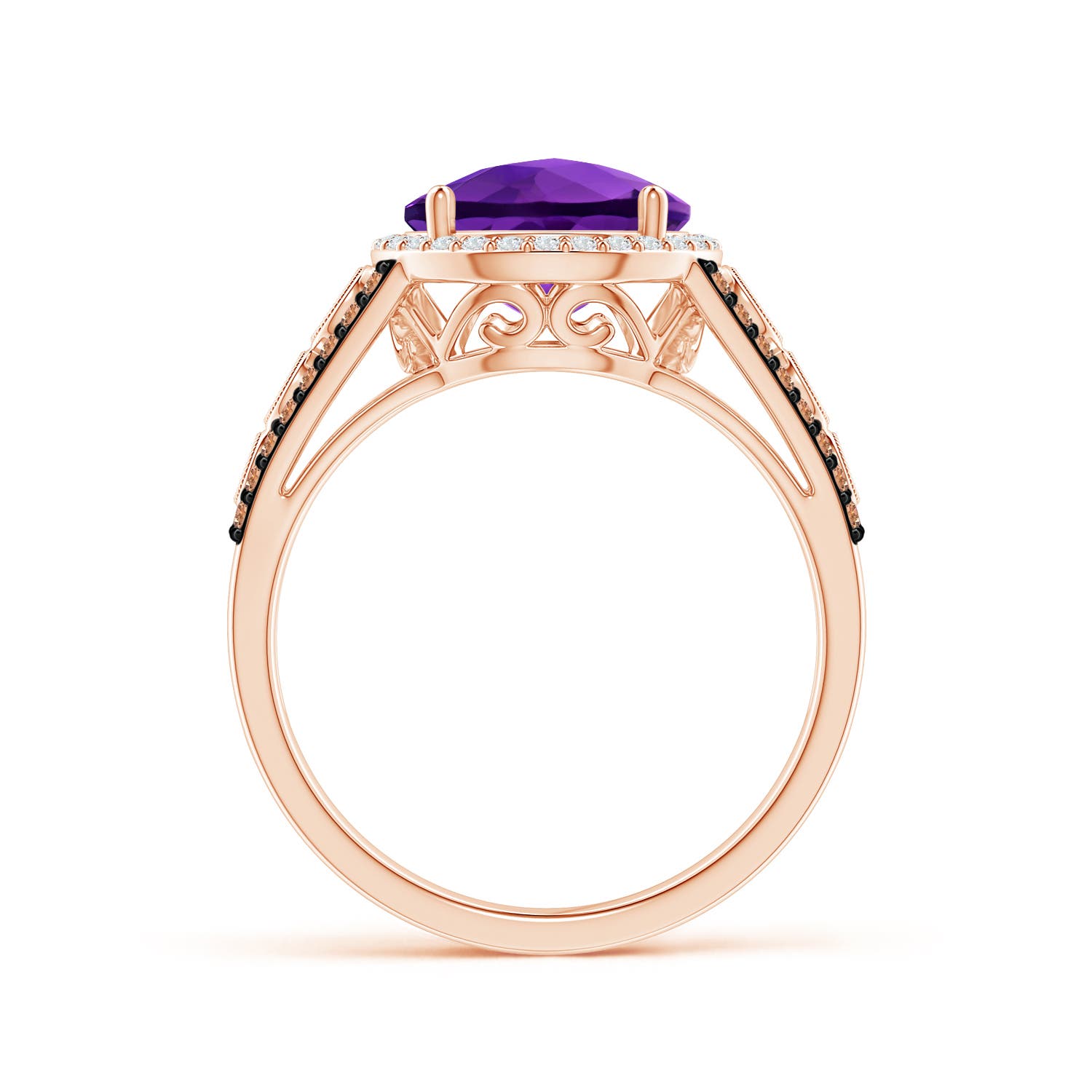 AAAA - Amethyst / 2.64 CT / 14 KT Rose Gold