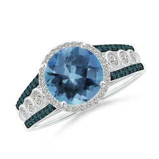 Round A London Blue Topaz