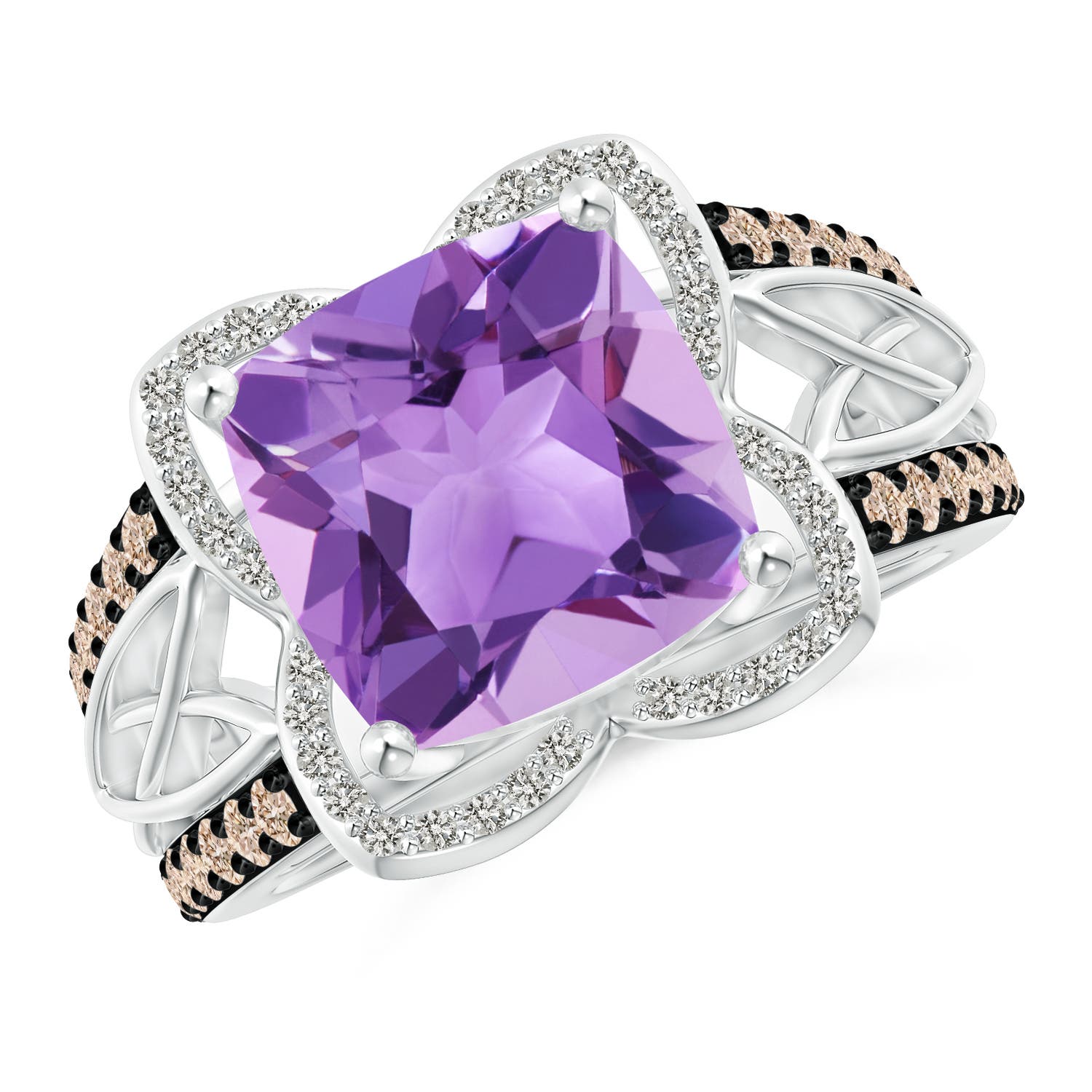 A - Amethyst / 4.41 CT / 14 KT White Gold
