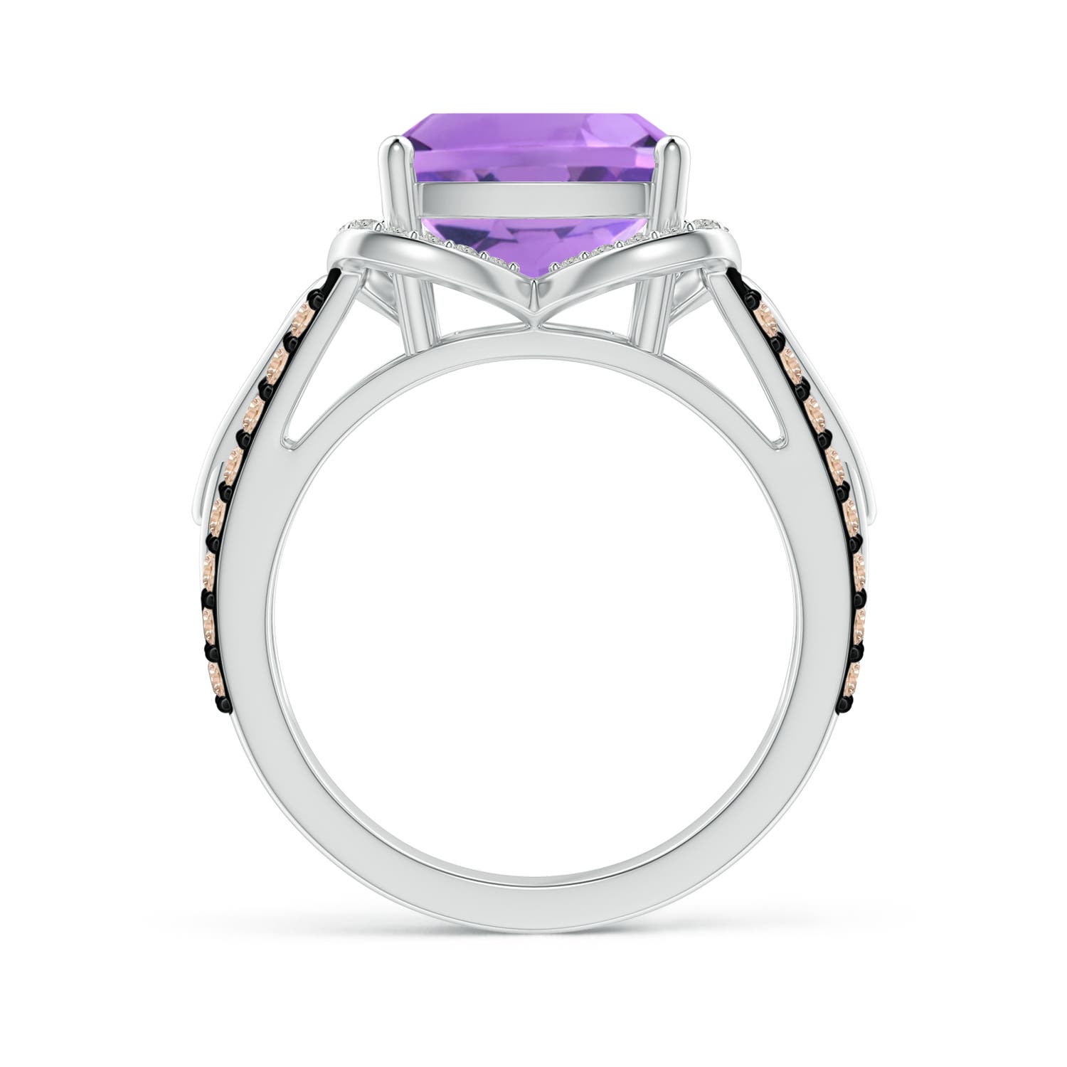 A - Amethyst / 4.41 CT / 14 KT White Gold