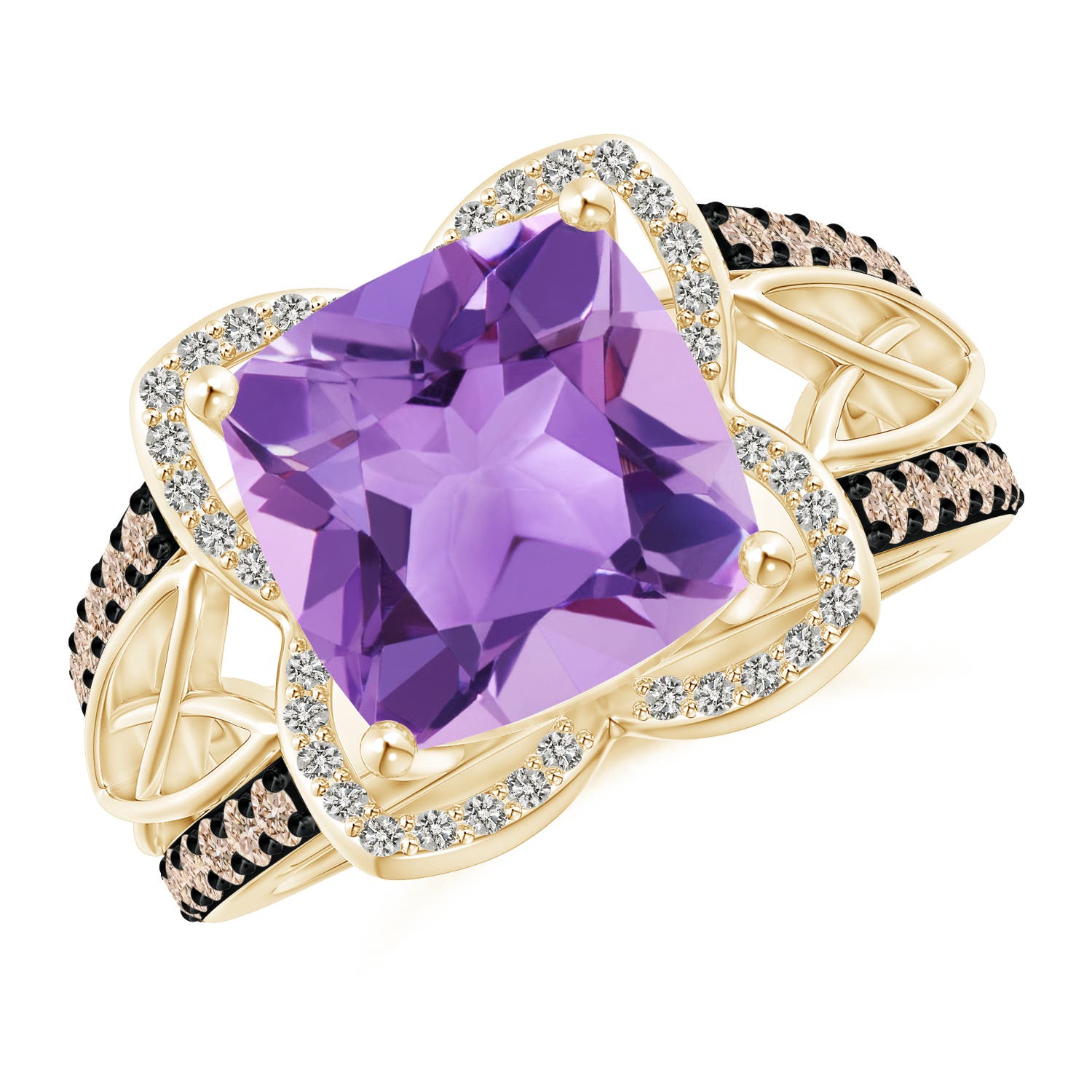 A - Amethyst / 4.41 CT / 14 KT Yellow Gold