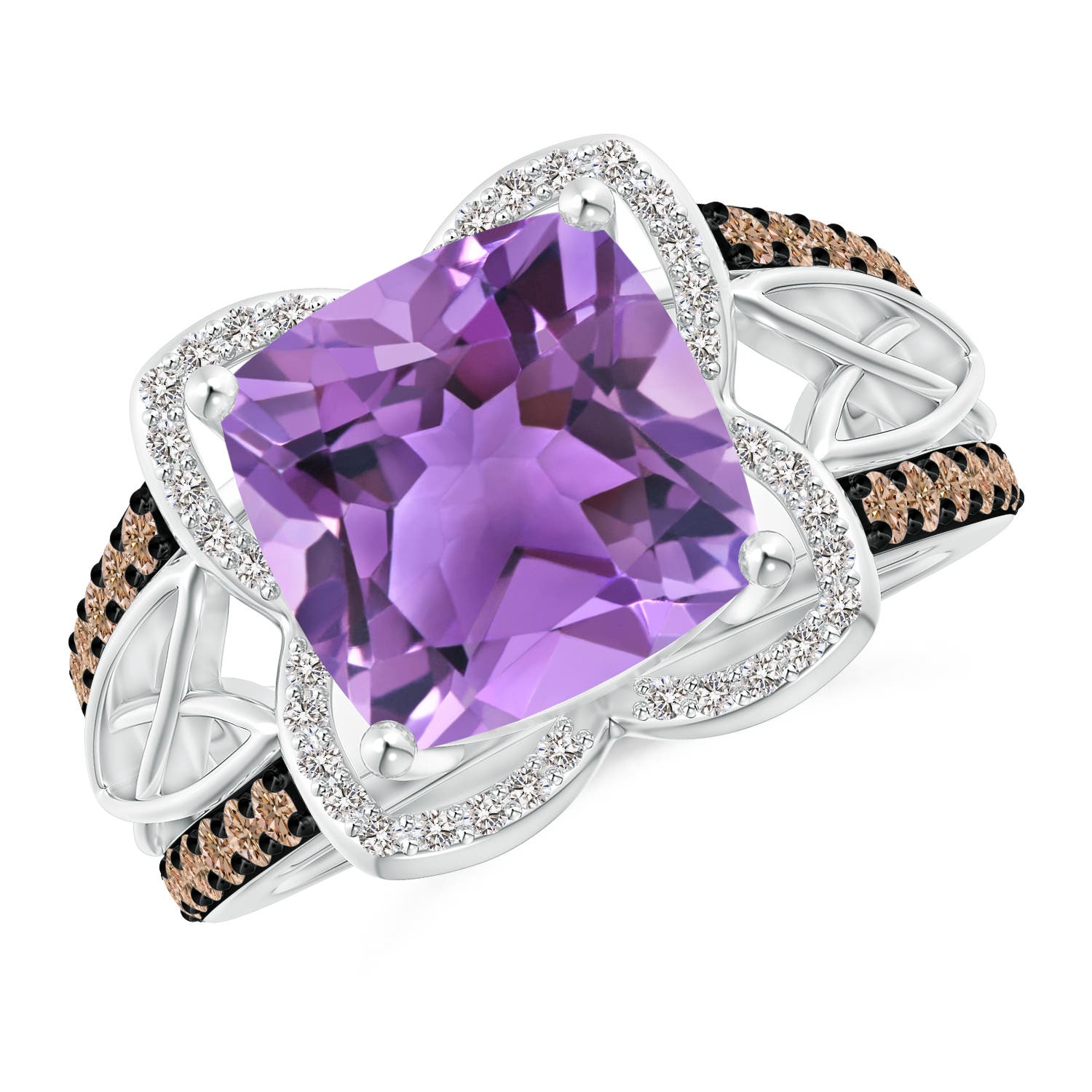 AA - Amethyst / 4.41 CT / 14 KT White Gold