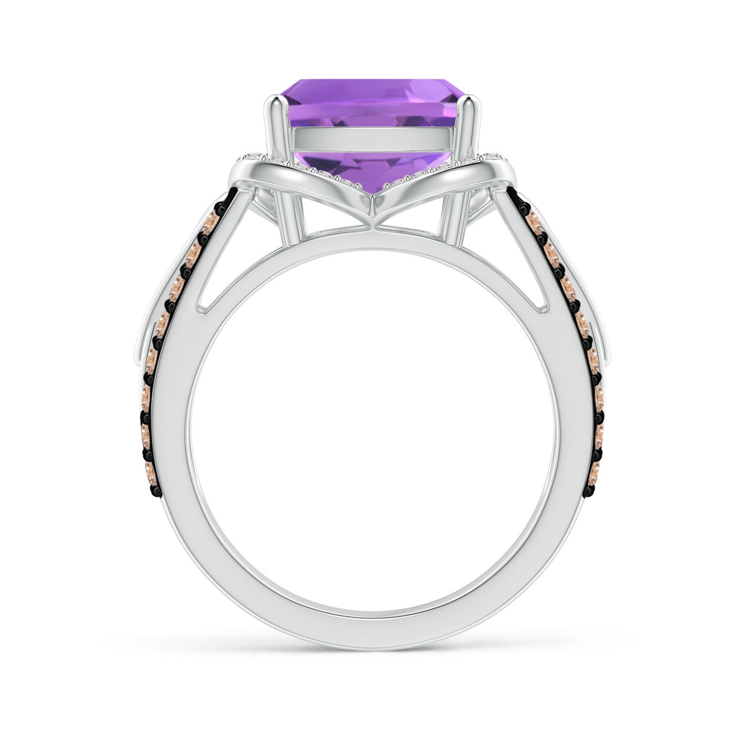 AA - Amethyst / 4.41 CT / 14 KT White Gold