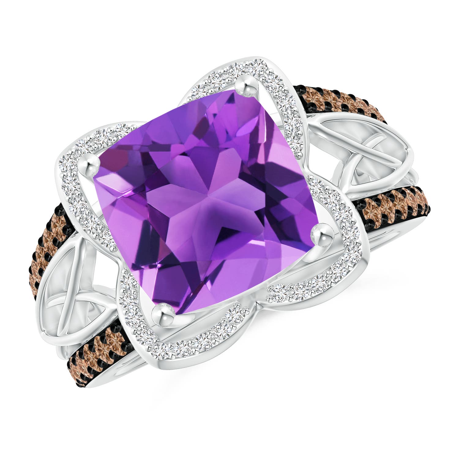 AAA - Amethyst / 4.41 CT / 14 KT White Gold