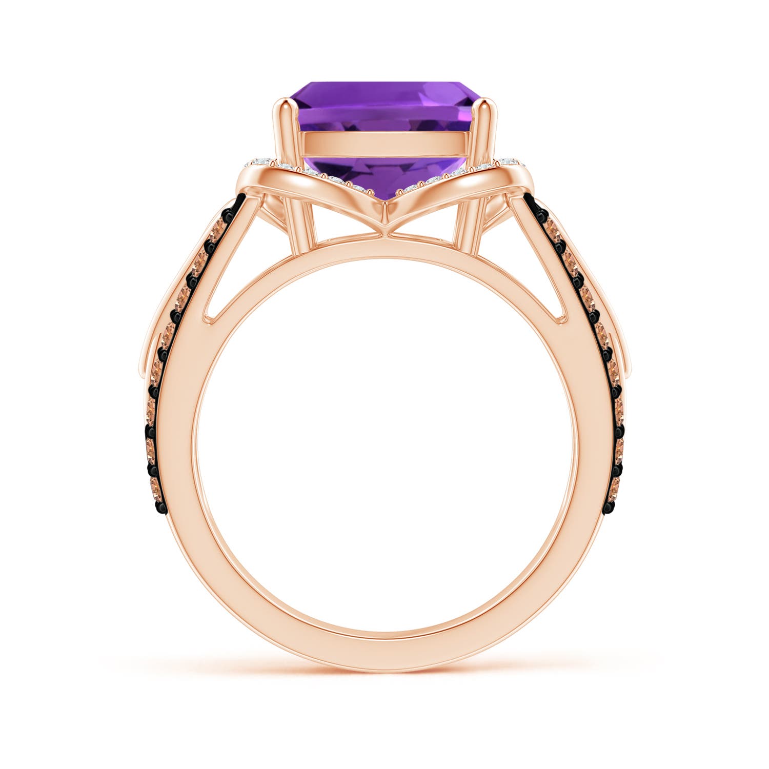 AAAA - Amethyst / 4.41 CT / 14 KT Rose Gold