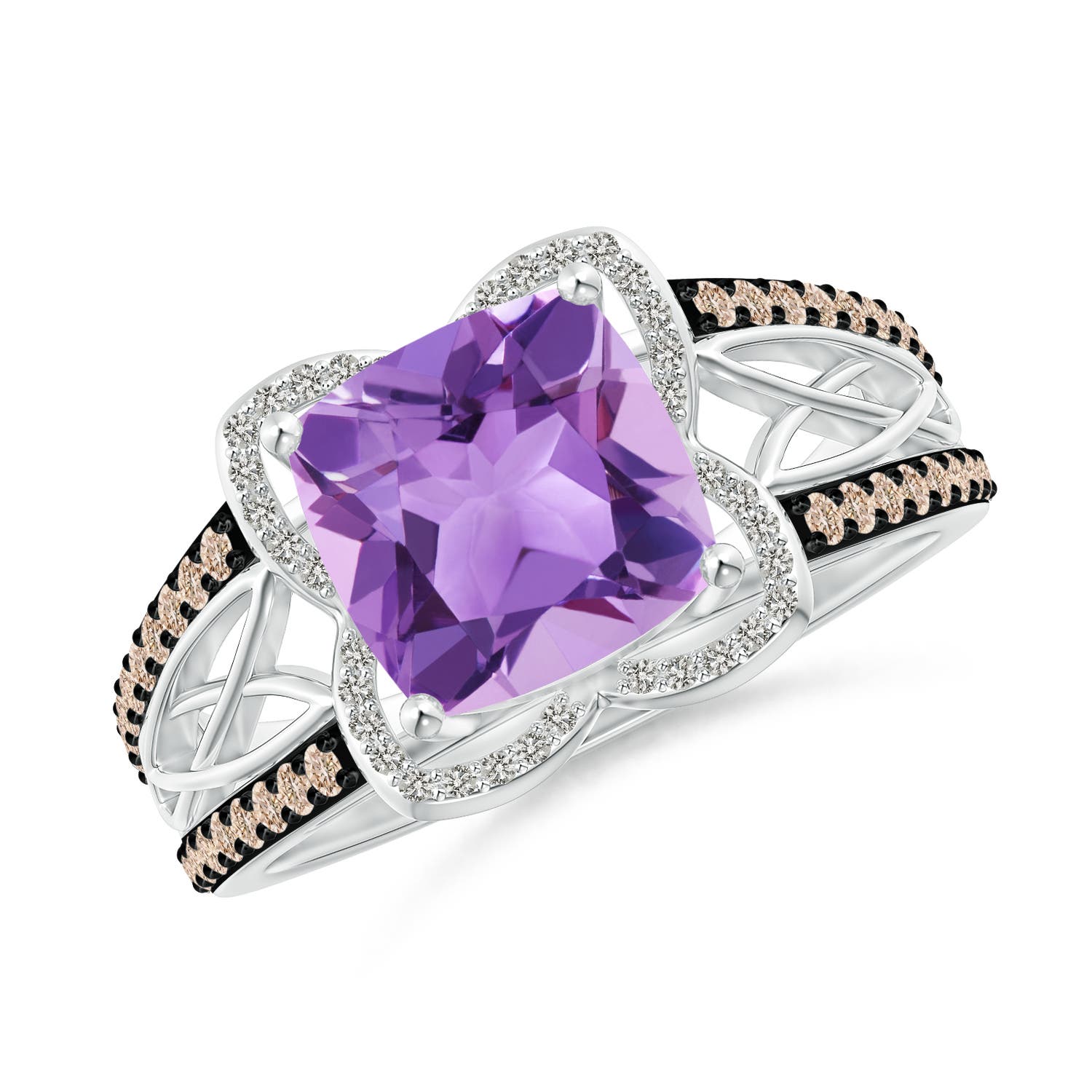 A - Amethyst / 2.6 CT / 14 KT White Gold