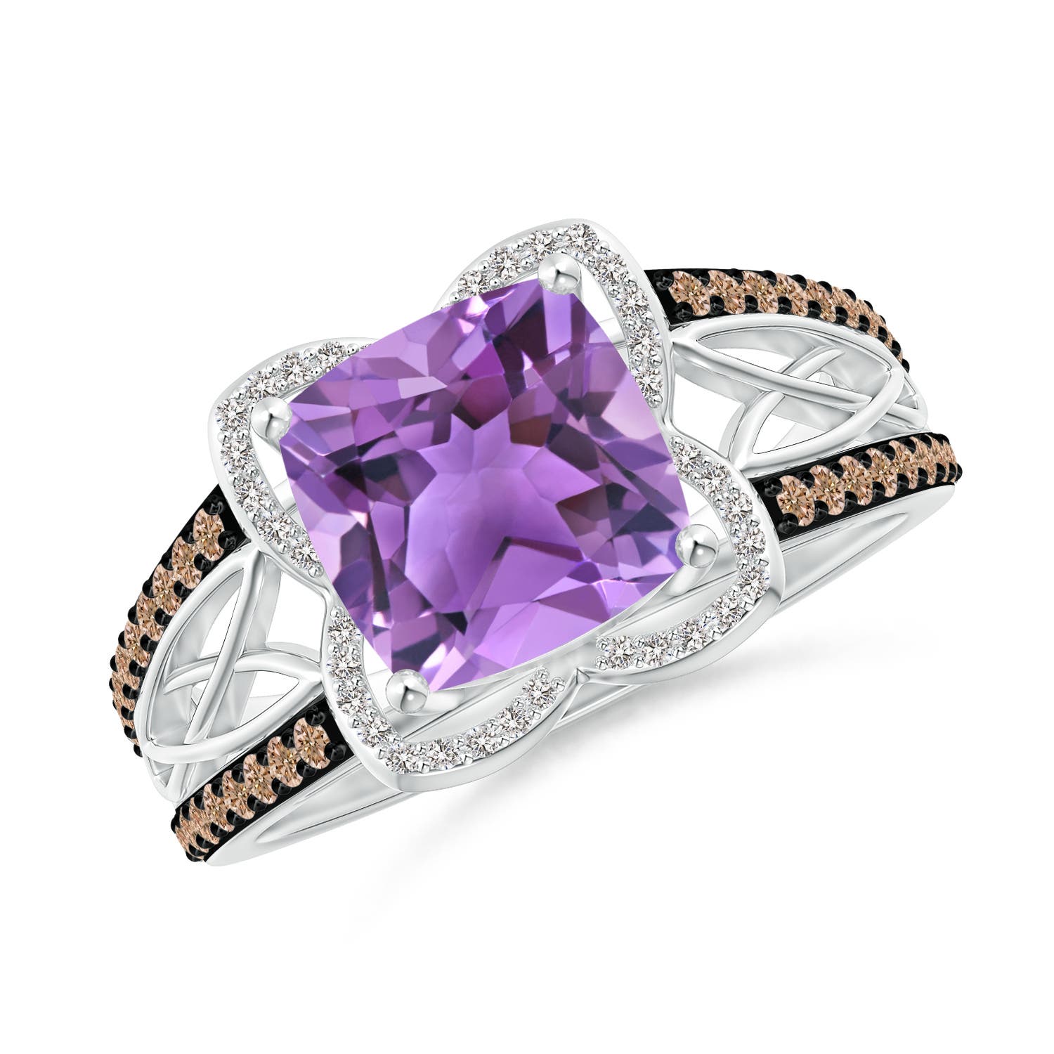 AA - Amethyst / 2.6 CT / 14 KT White Gold