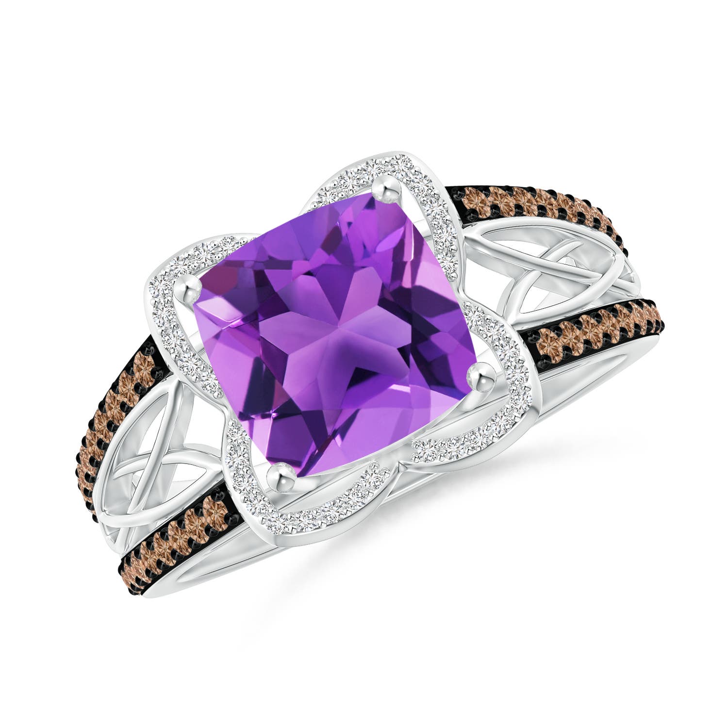 AAA - Amethyst / 2.6 CT / 14 KT White Gold