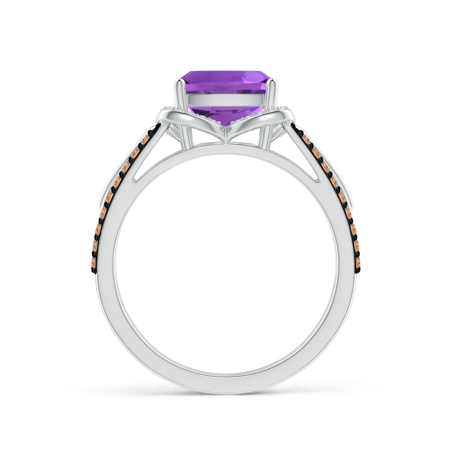 AAA - Amethyst / 2.6 CT / 14 KT White Gold