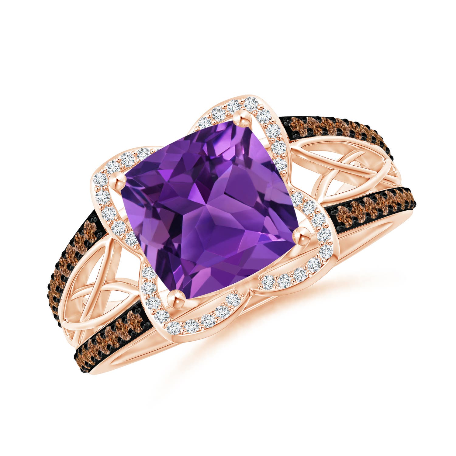 AAAA - Amethyst / 2.6 CT / 14 KT Rose Gold