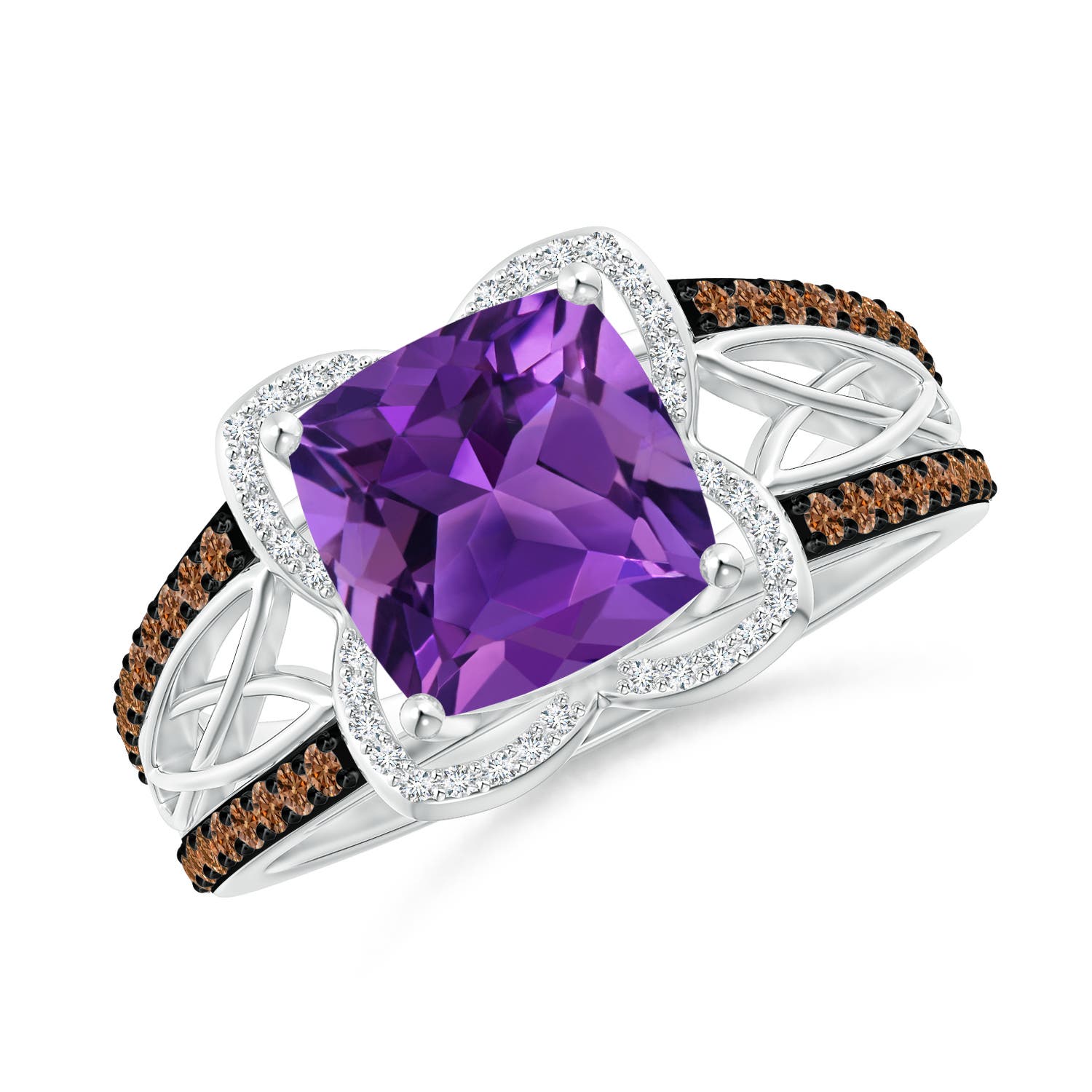 AAAA - Amethyst / 2.6 CT / 14 KT White Gold