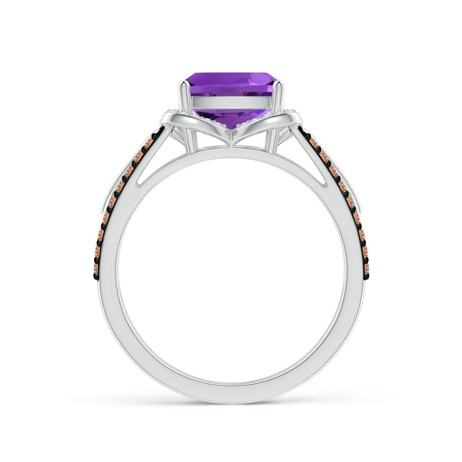 AAAA - Amethyst / 2.6 CT / 14 KT White Gold