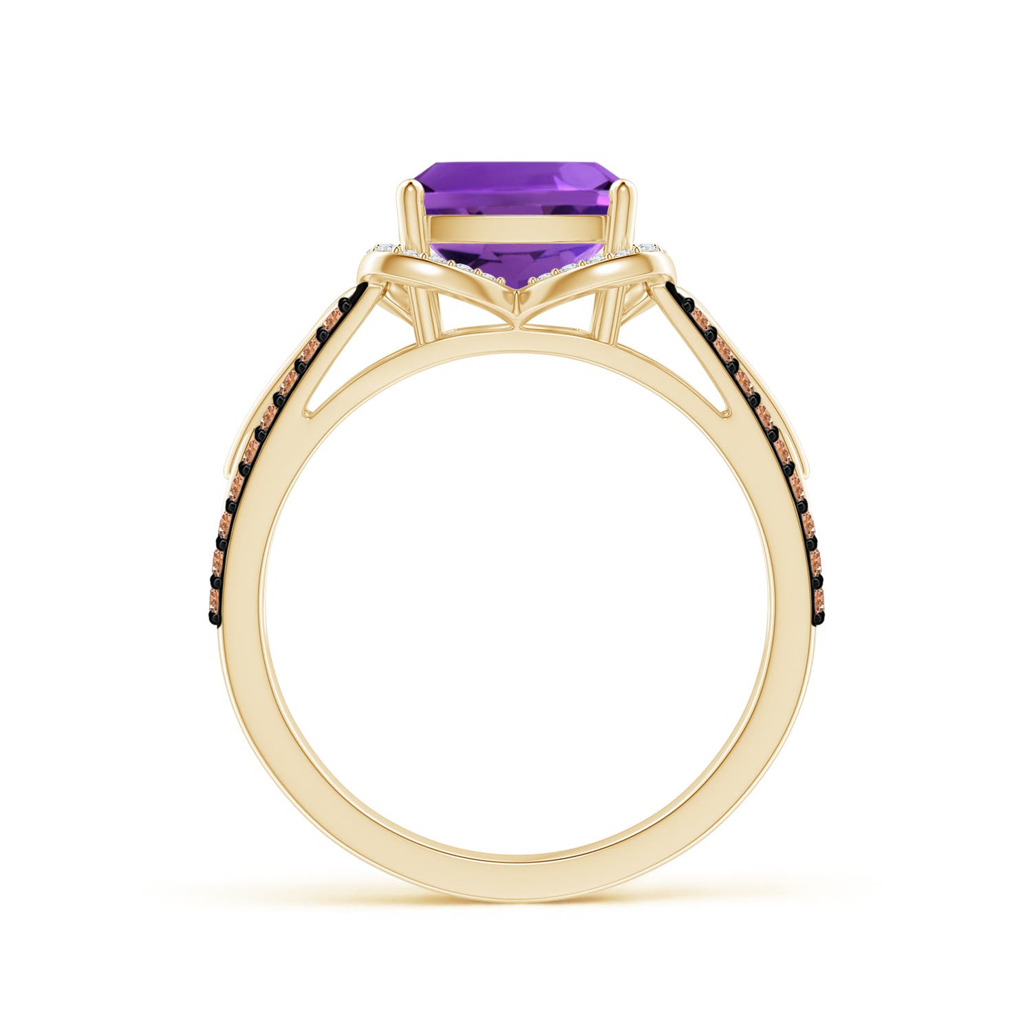 AAAA - Amethyst / 2.6 CT / 14 KT Yellow Gold