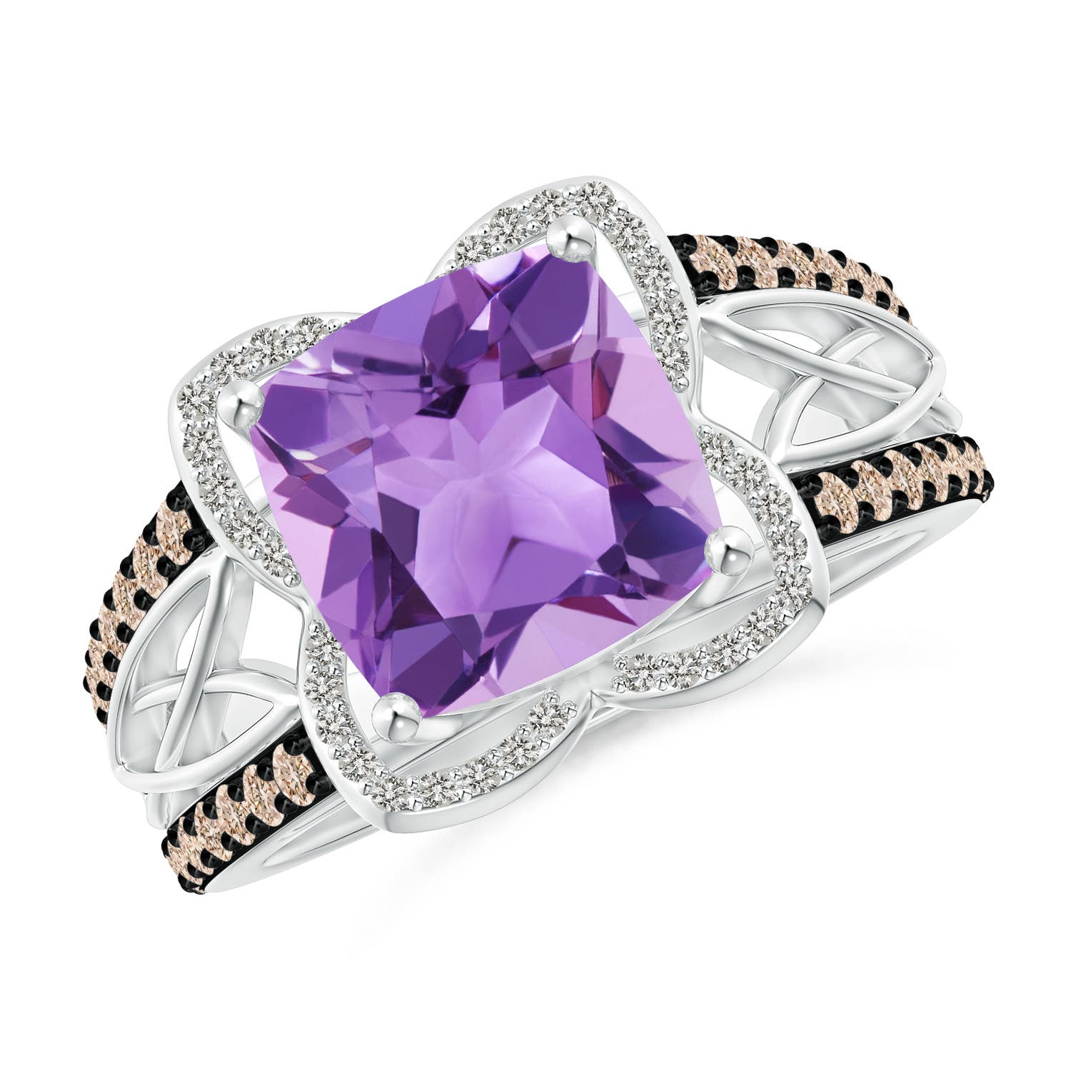 A - Amethyst / 3.61 CT / 14 KT White Gold