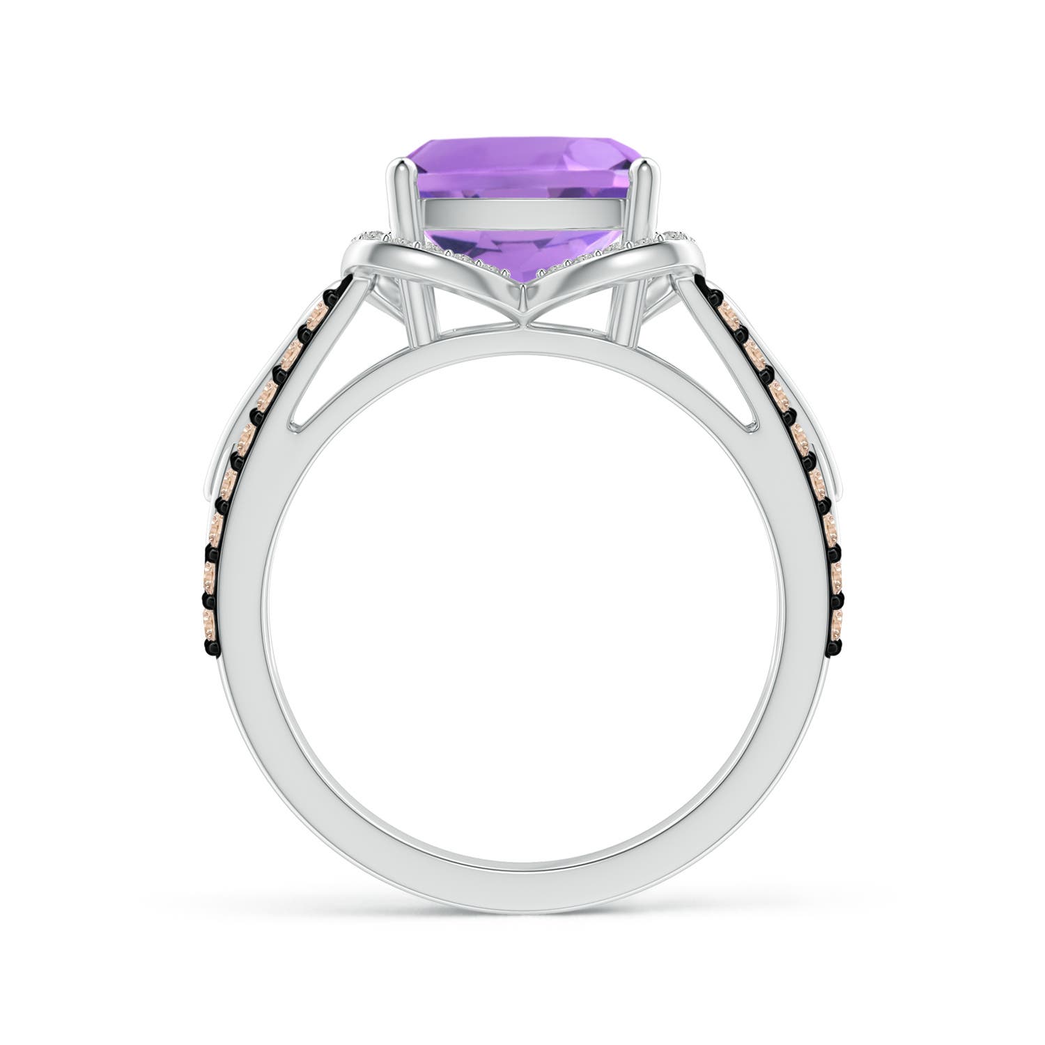 A - Amethyst / 3.61 CT / 14 KT White Gold