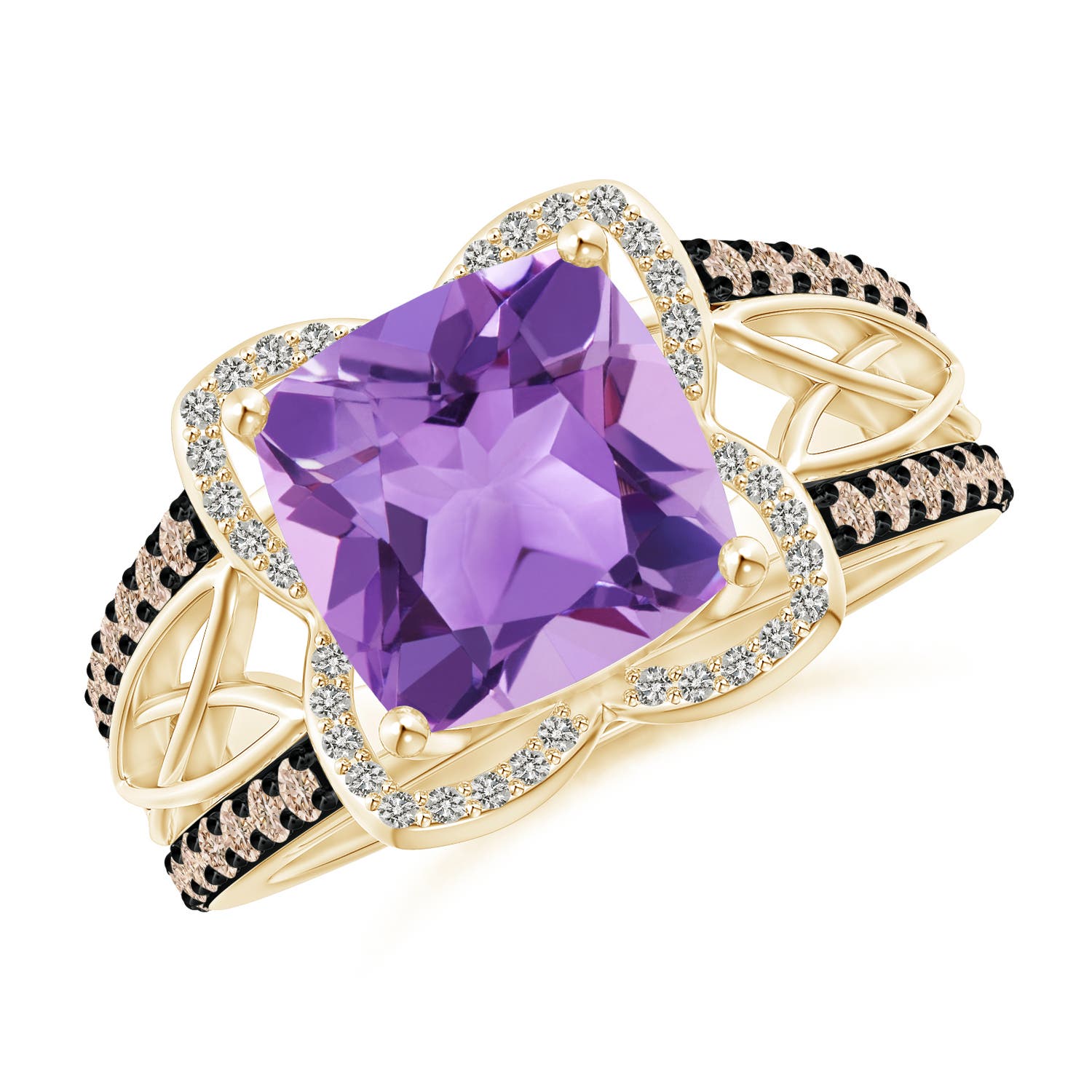 A - Amethyst / 3.61 CT / 14 KT Yellow Gold