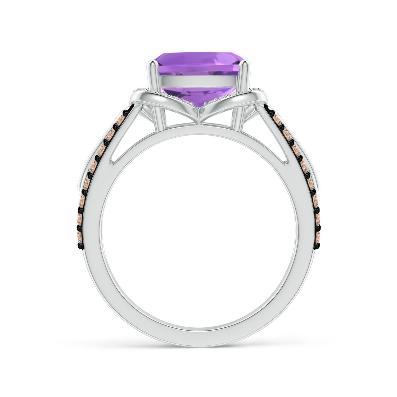 AA - Amethyst / 3.61 CT / 14 KT White Gold