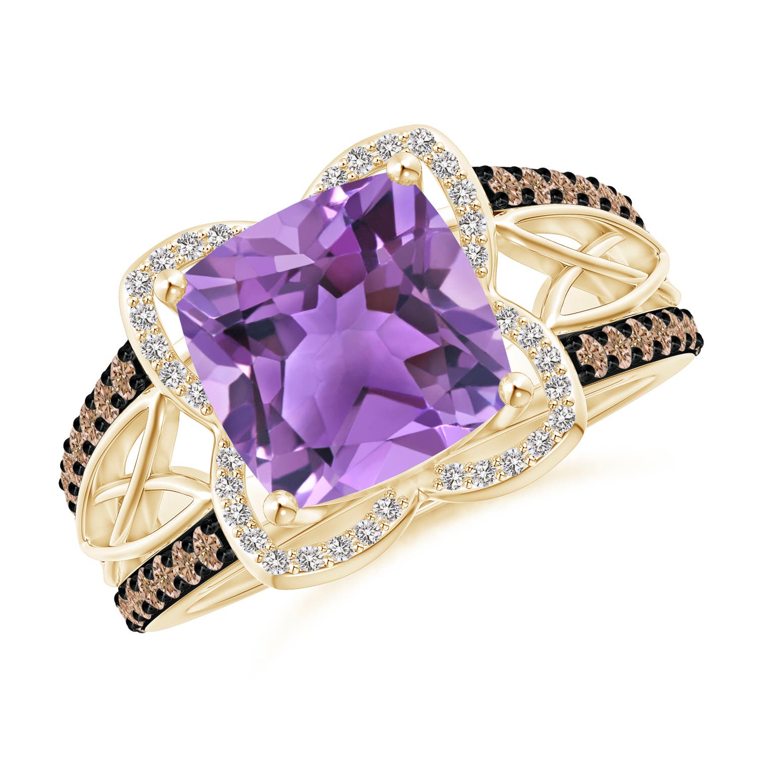 AA - Amethyst / 3.61 CT / 14 KT Yellow Gold