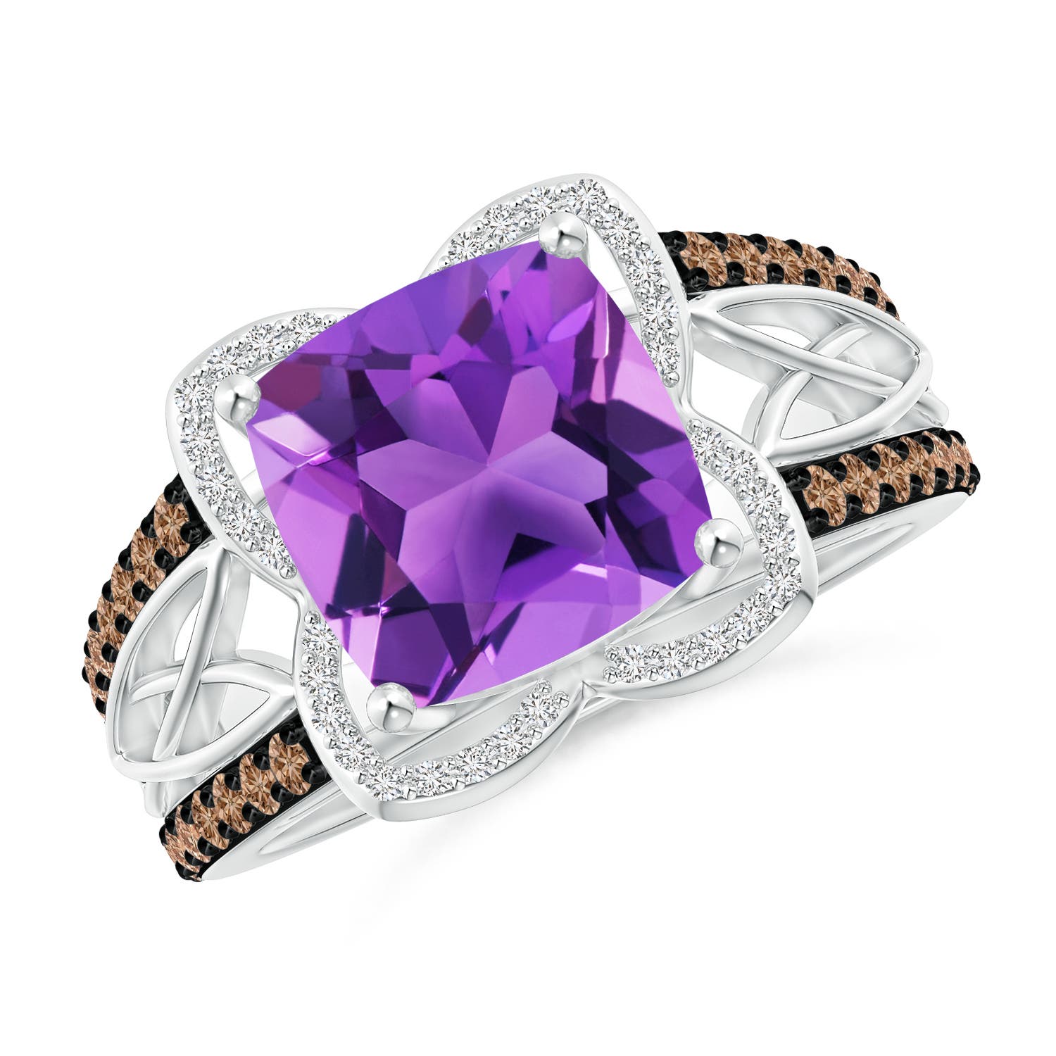 AAA - Amethyst / 3.61 CT / 14 KT White Gold