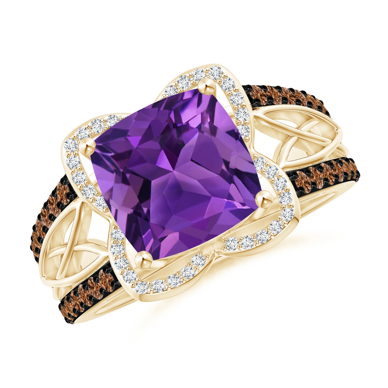 AAAA - Amethyst / 3.61 CT / 14 KT Yellow Gold