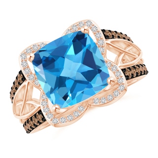 Cushion AAA Swiss Blue Topaz