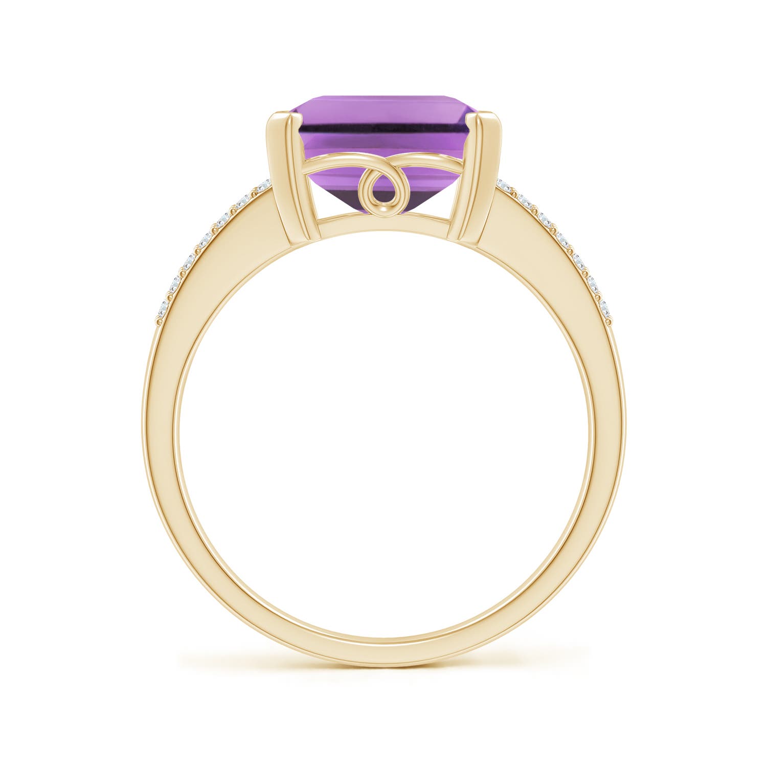 A - Amethyst / 4.14 CT / 14 KT Yellow Gold