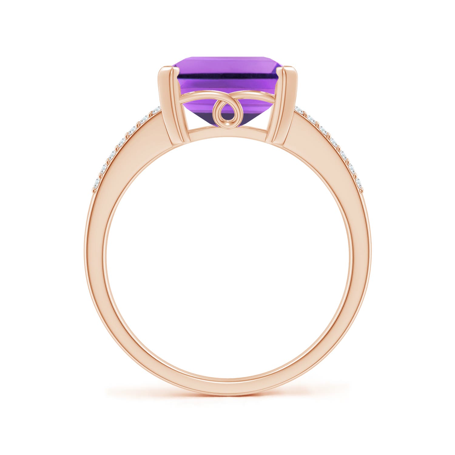 AA - Amethyst / 4.14 CT / 14 KT Rose Gold