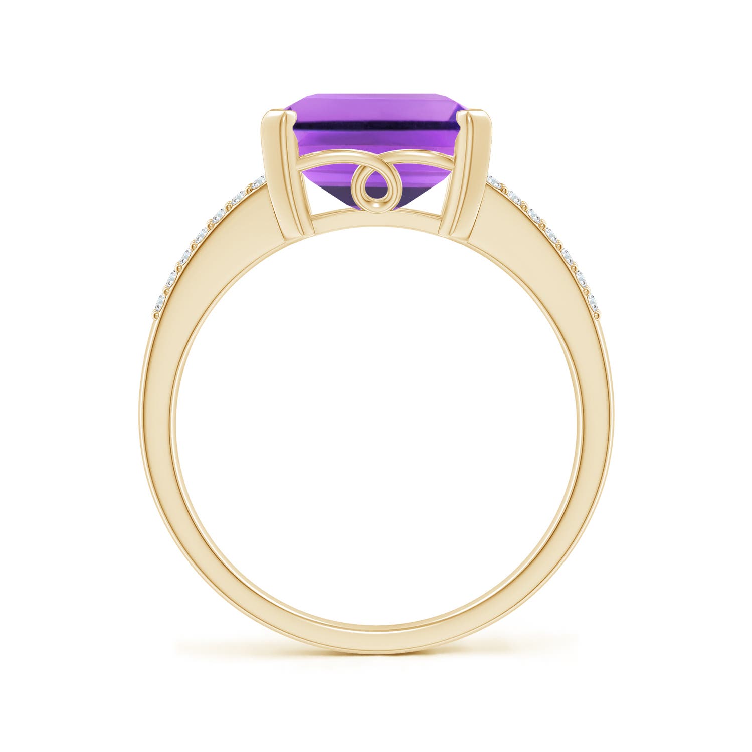 AA - Amethyst / 4.14 CT / 14 KT Yellow Gold