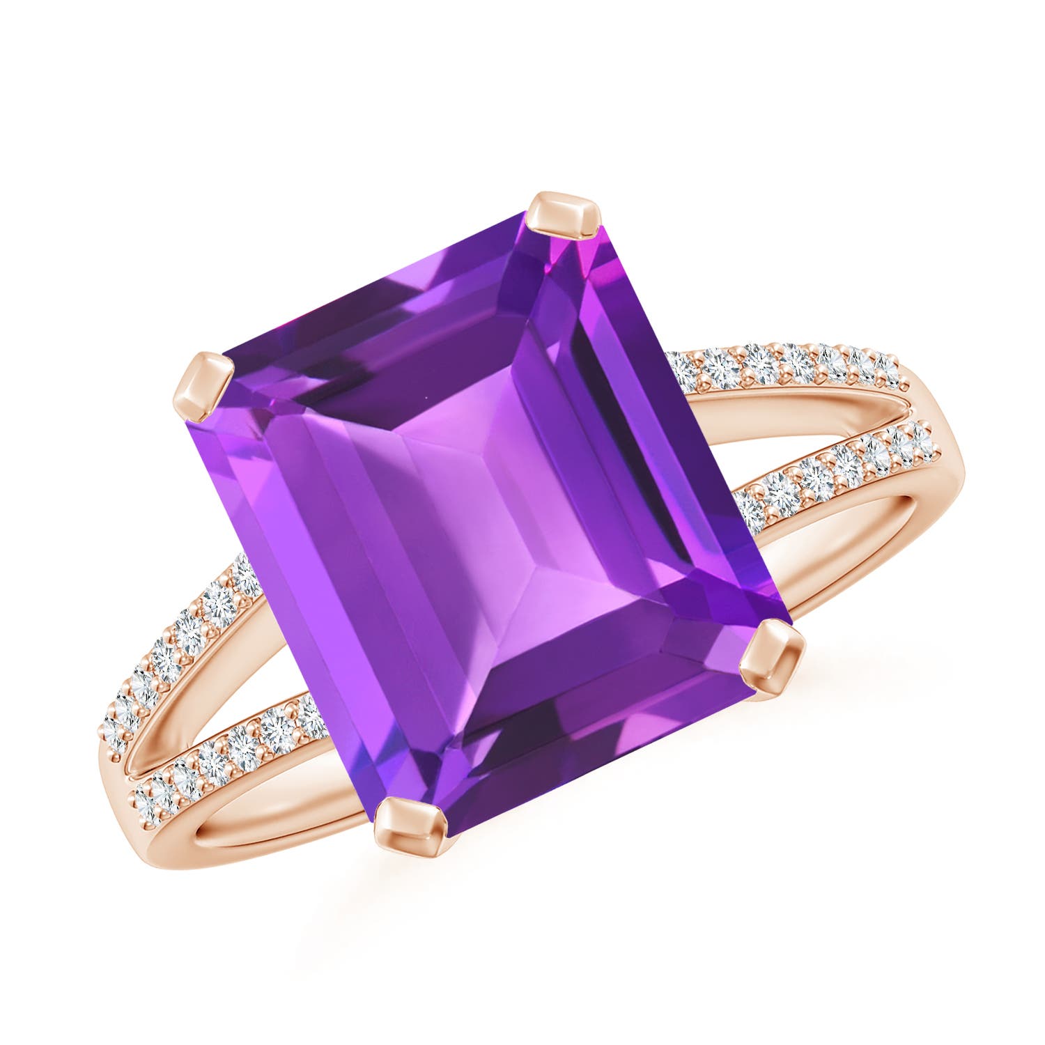 AAA - Amethyst / 4.14 CT / 14 KT Rose Gold