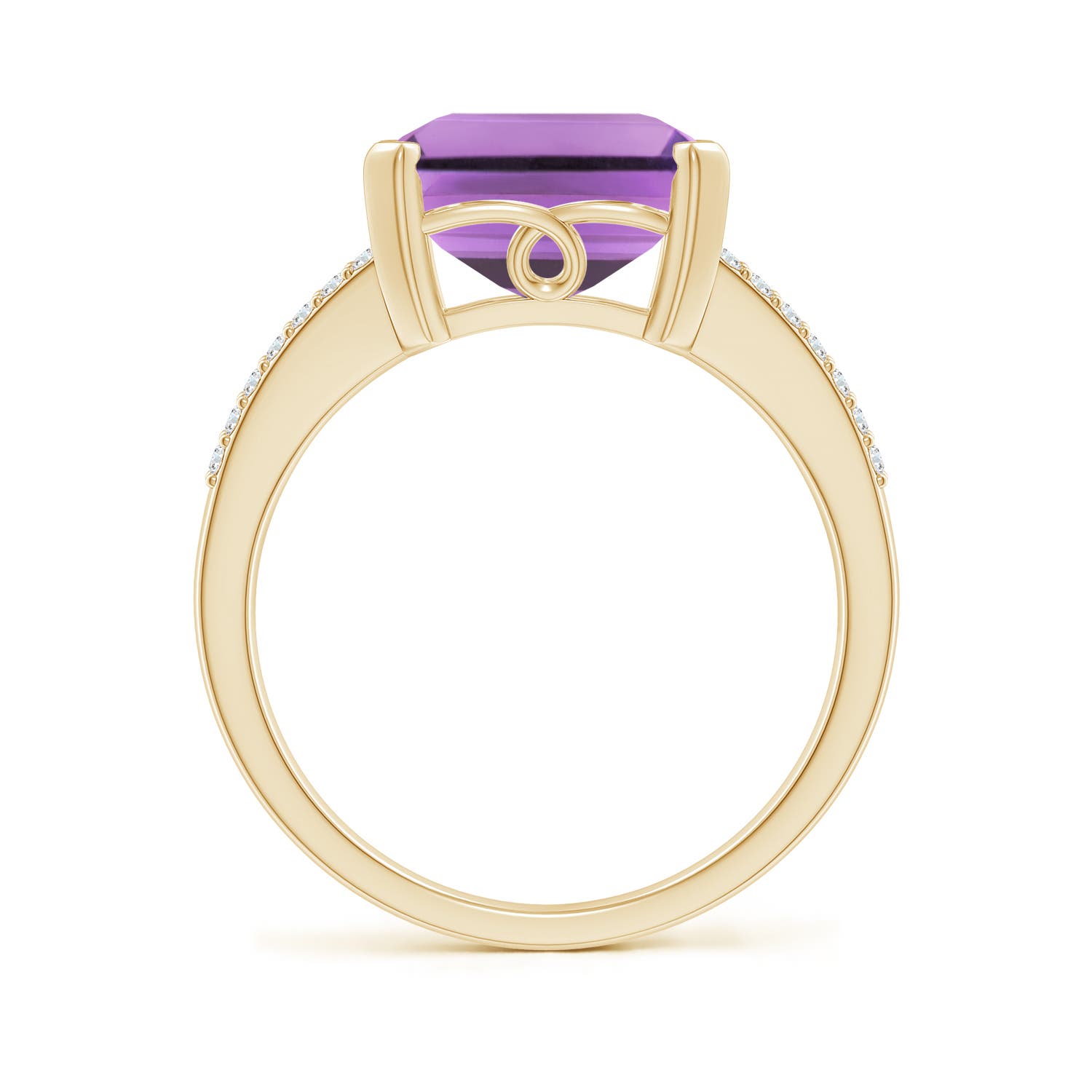 A - Amethyst / 5.47 CT / 14 KT Yellow Gold