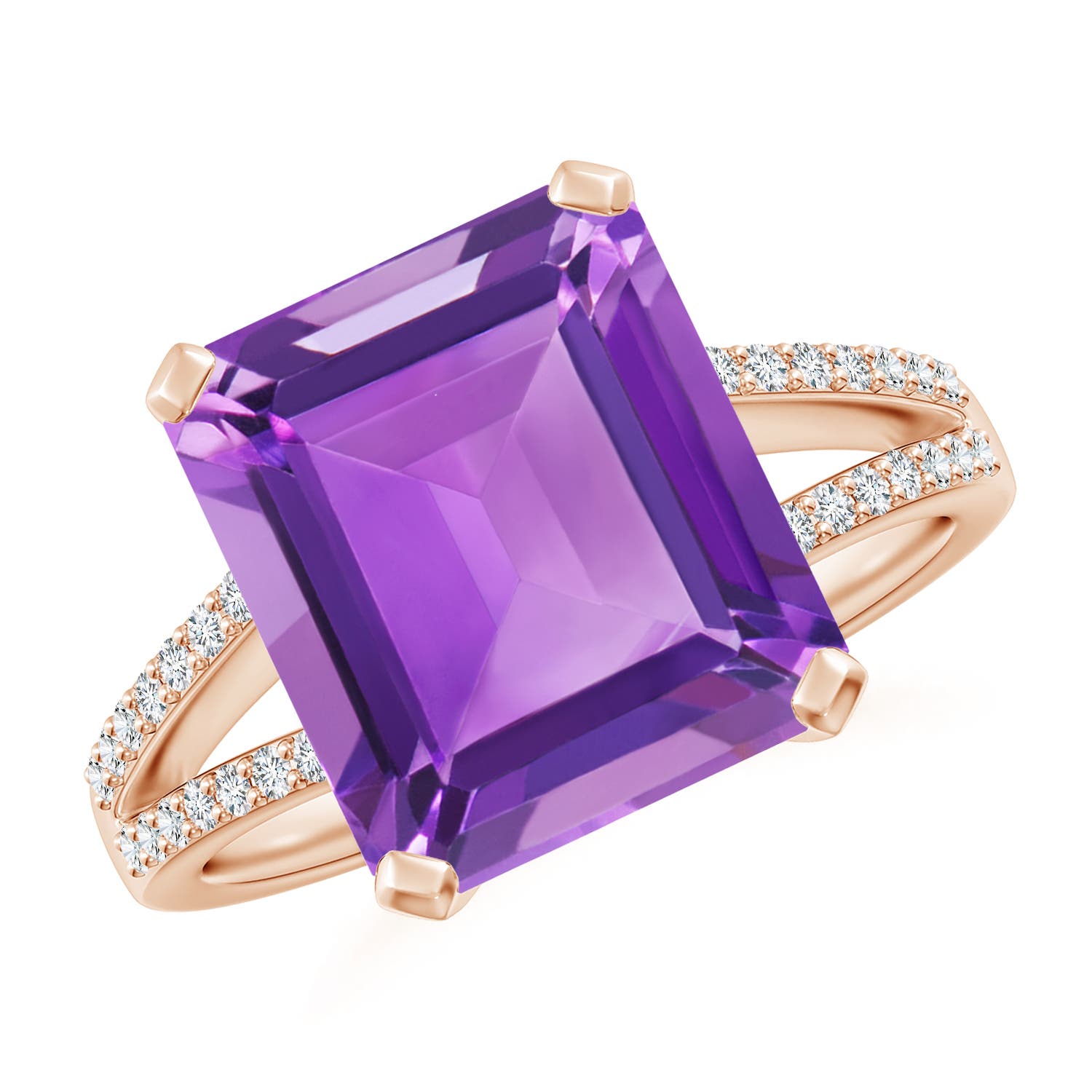 AA - Amethyst / 5.47 CT / 14 KT Rose Gold