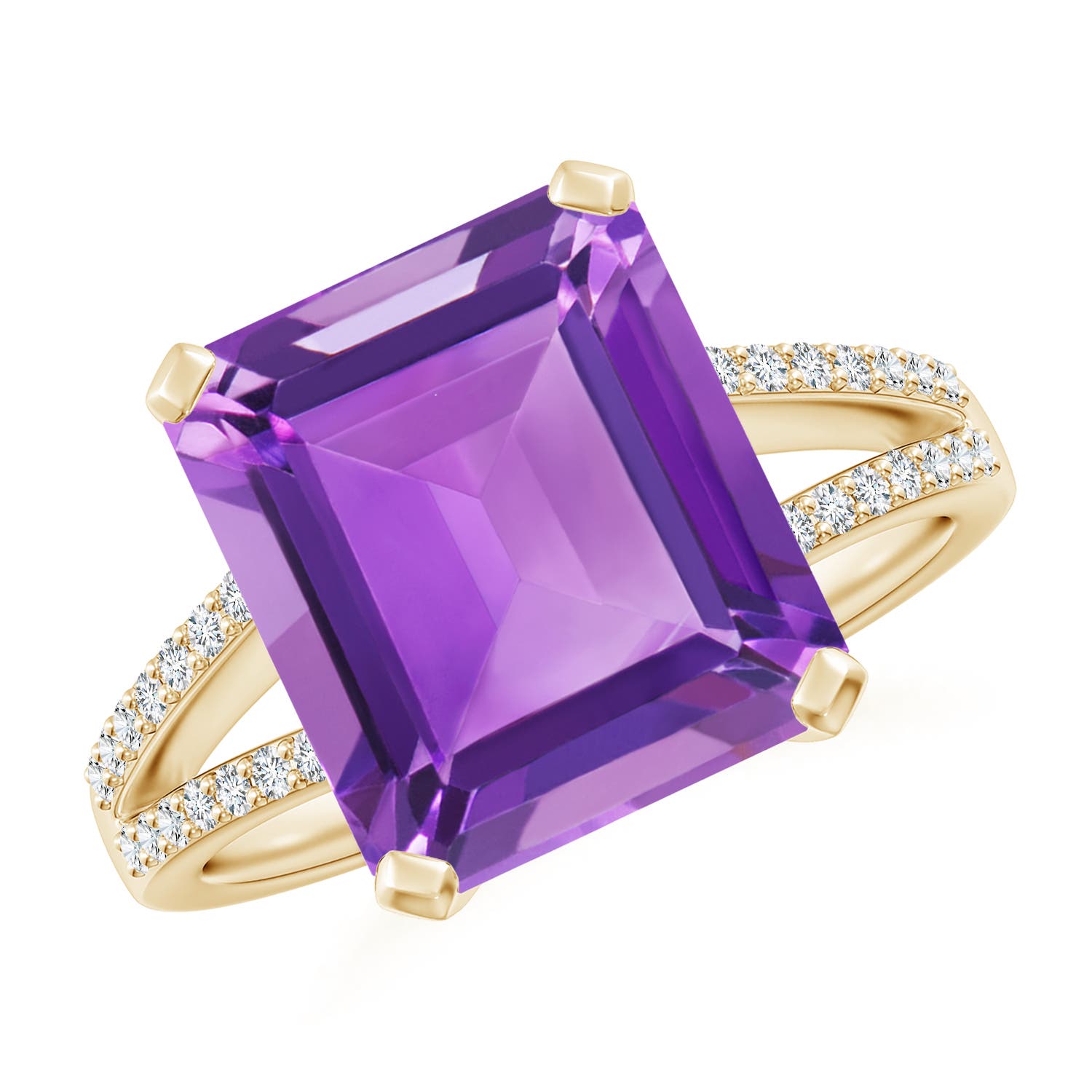 AA - Amethyst / 5.47 CT / 14 KT Yellow Gold