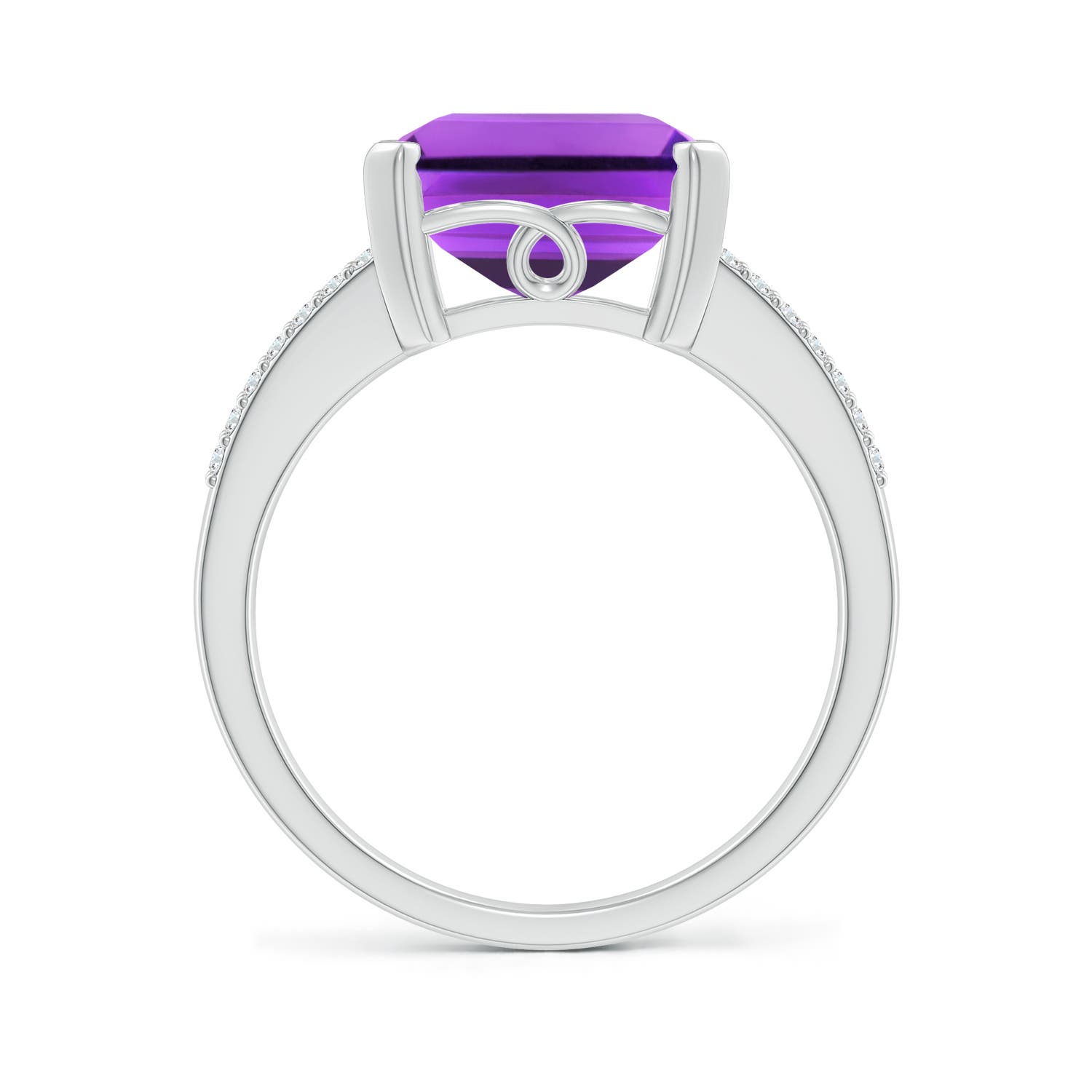 AAA - Amethyst / 5.47 CT / 14 KT White Gold