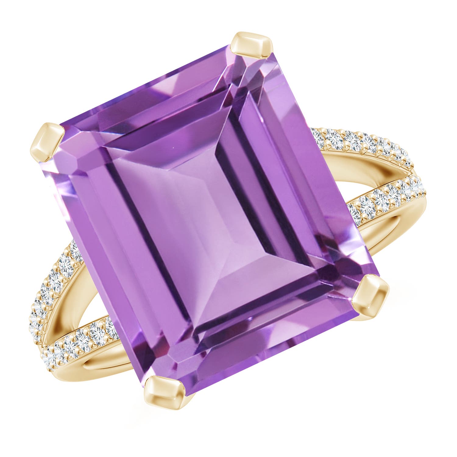 A - Amethyst / 9.82 CT / 14 KT Yellow Gold