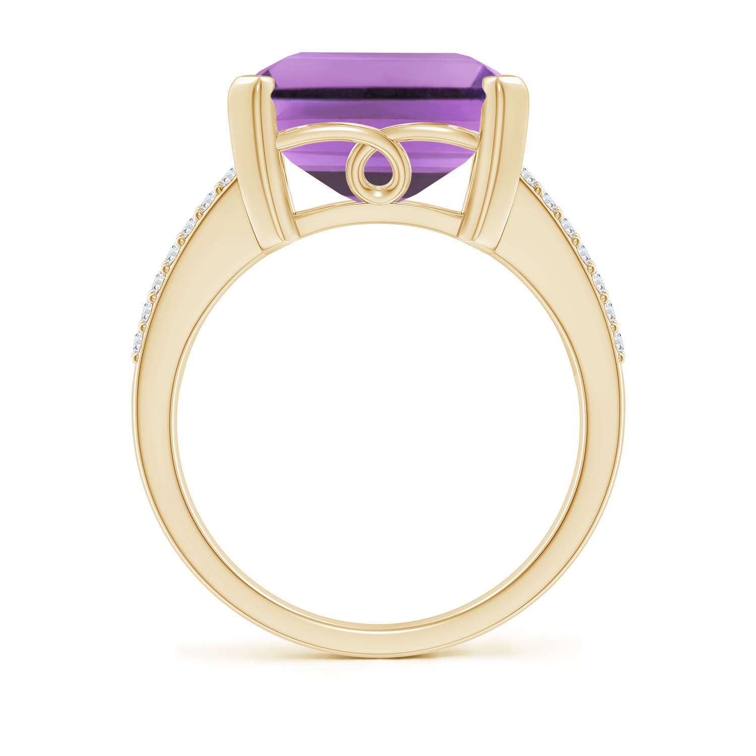 A - Amethyst / 9.82 CT / 14 KT Yellow Gold